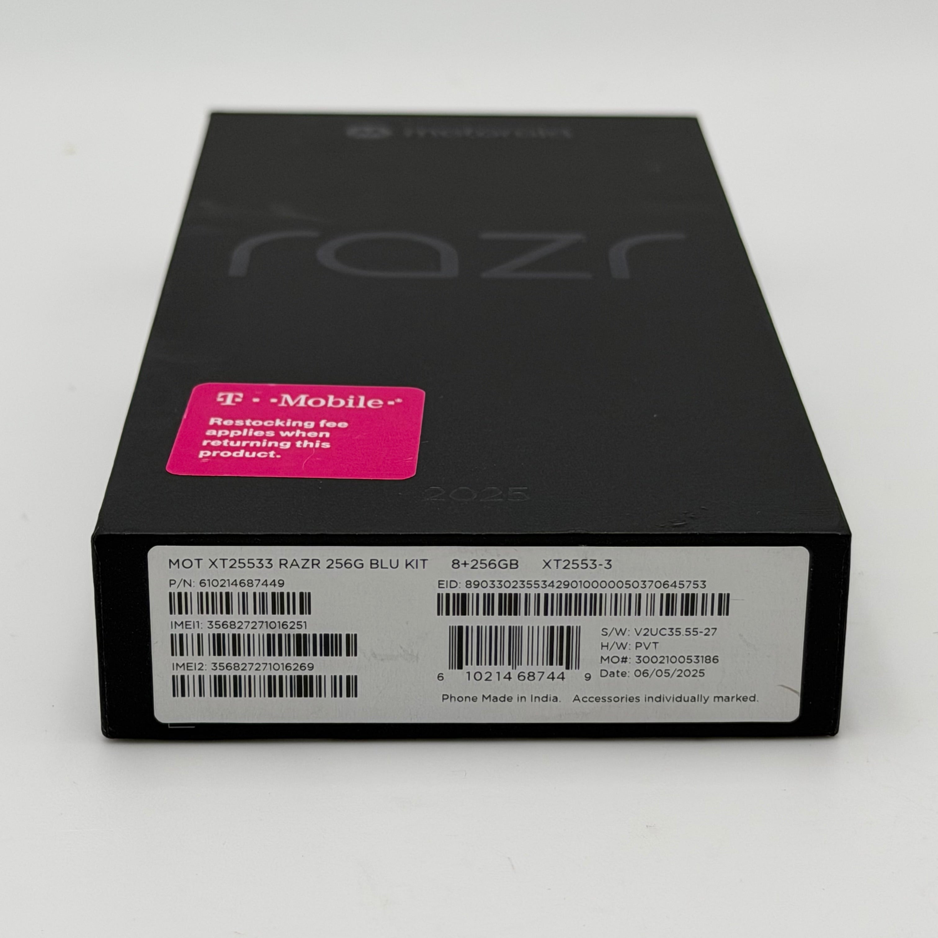 T-Mobile Motorola Razr 2025 256GB - Gibraltar Sea