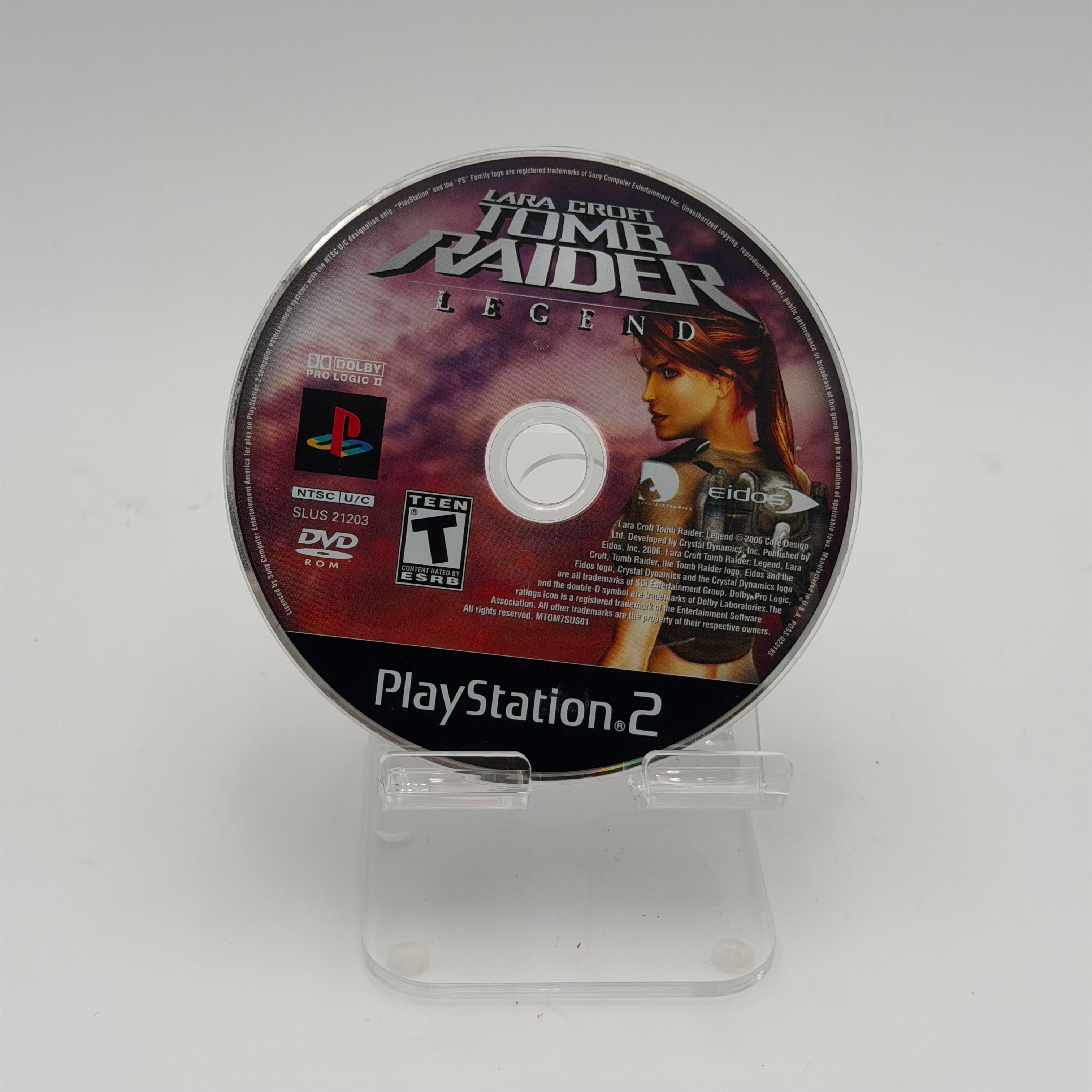 Lara Croft Tomb Raider Legend for Playstation 2 Black Video Game with Case Tested