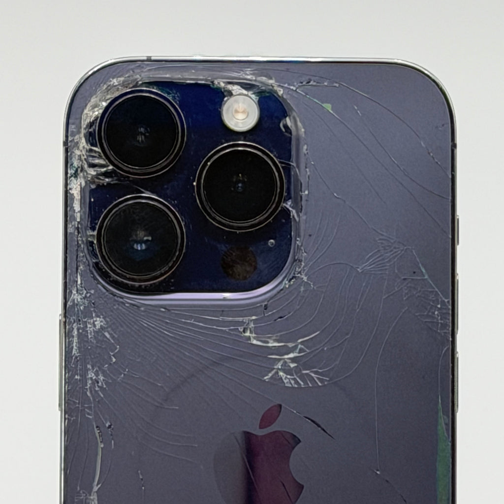 Apple iPhone 14 Pro 128GB Unlocked - Purple CRACKED BACK
