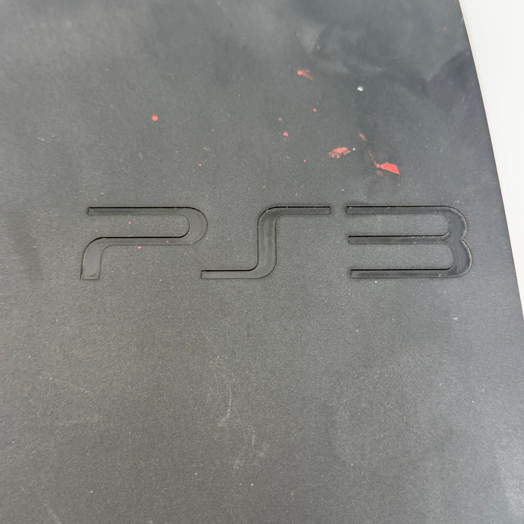 Sony PlayStation 3 Slim CECH-2001B Black Video Game System Broken