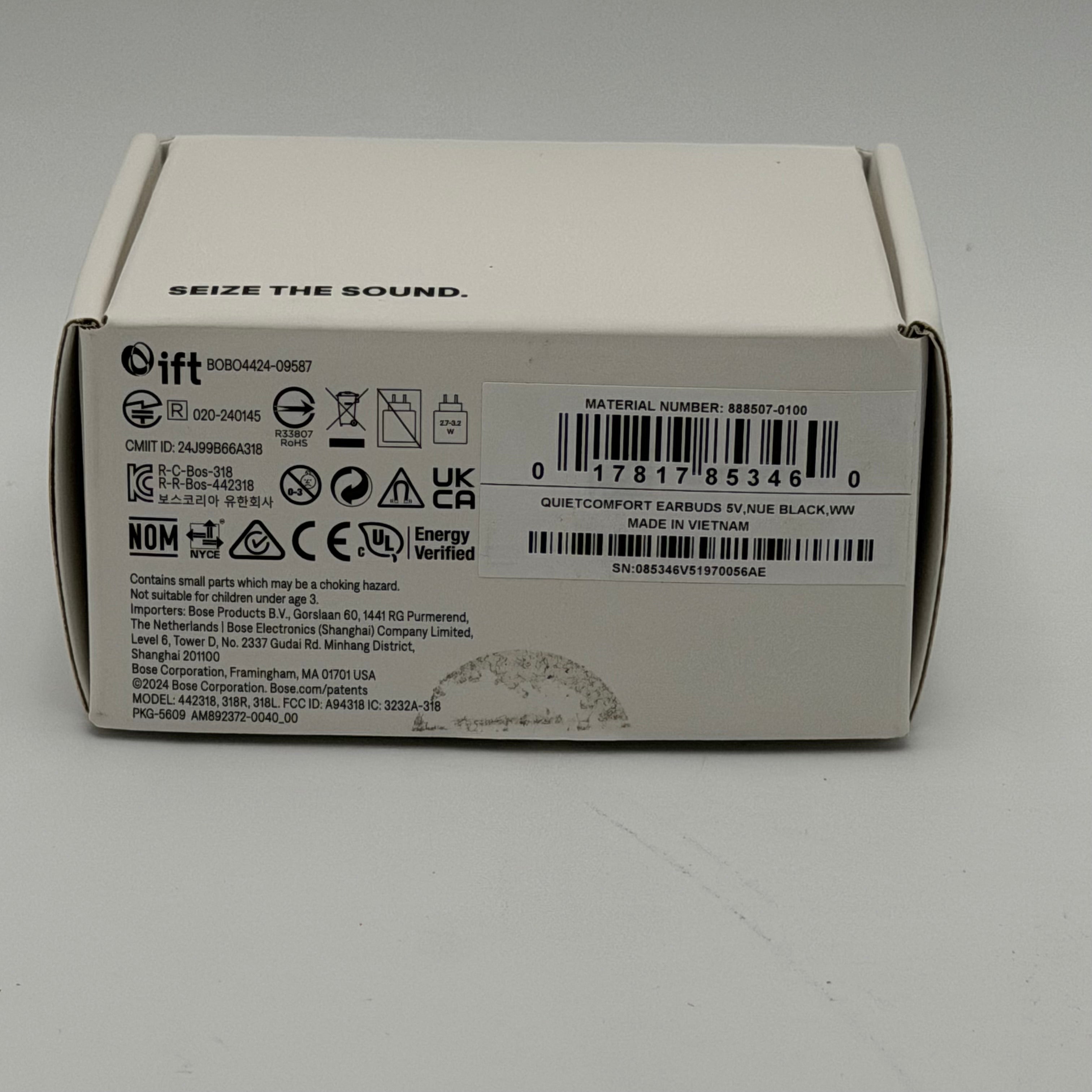 Bose QuietComfort Earbuds 2020 Black New Open Box