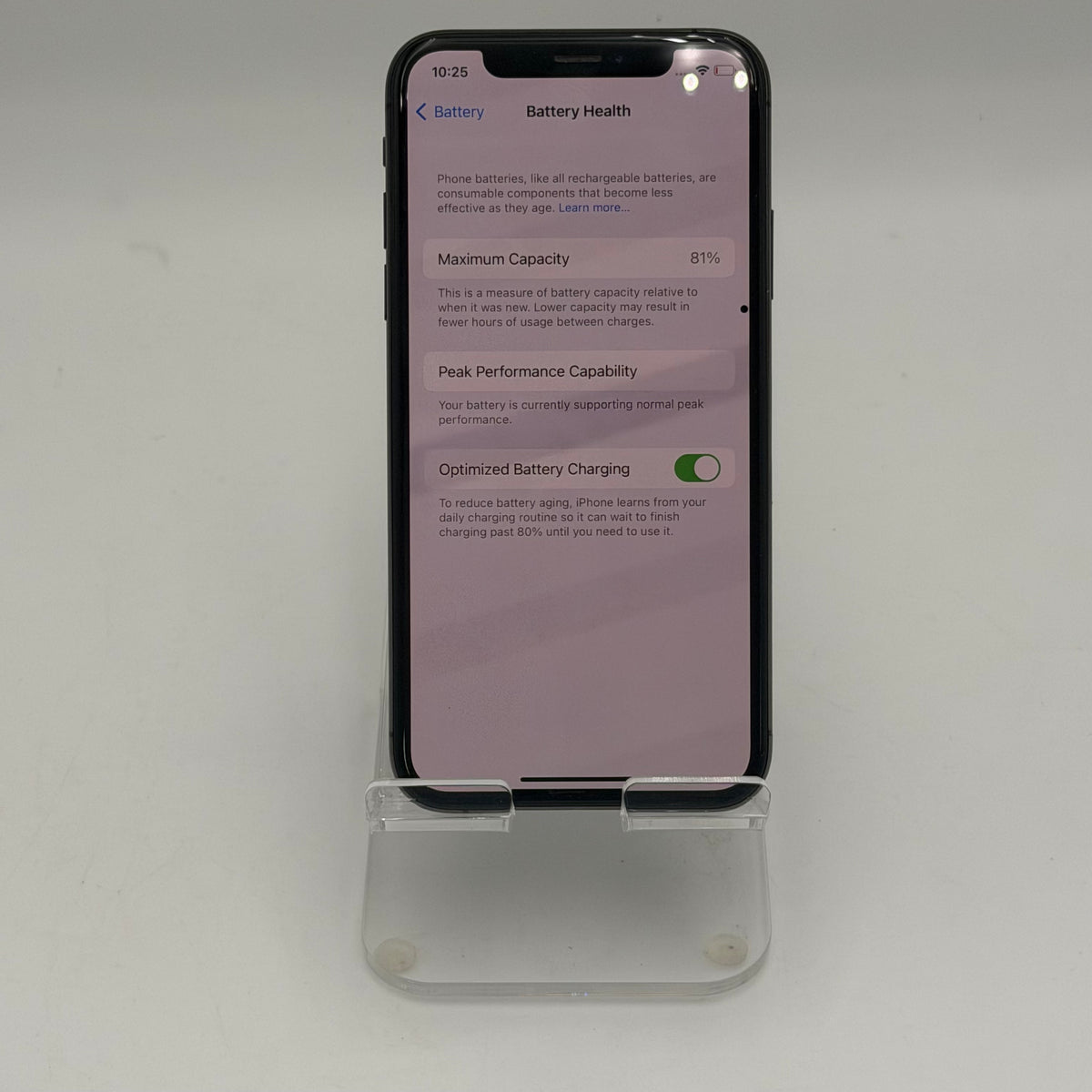 Broken Unlocked Apple iPhone XS 64GB  Black 81% BH - Bad Face ID