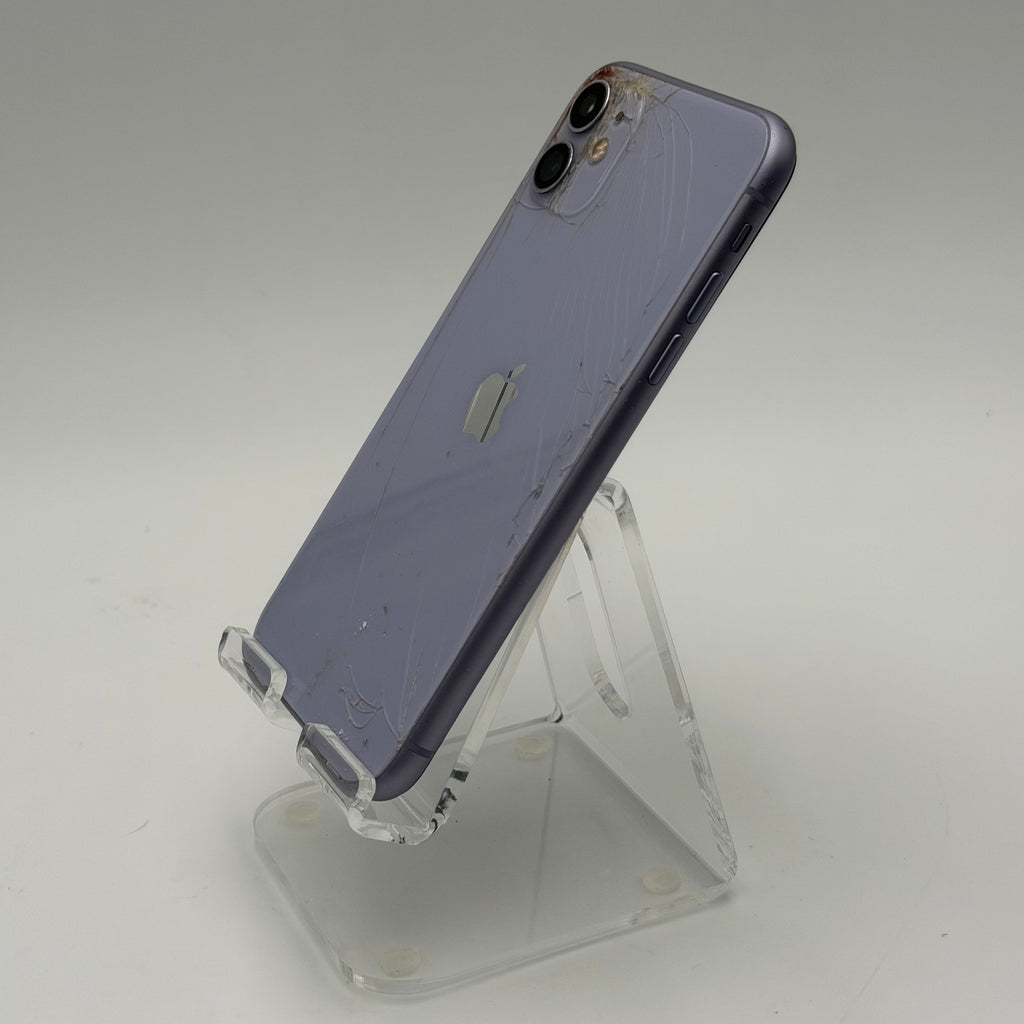 Broken Unlocked Apple iPhone 11 64GB  Cracked back