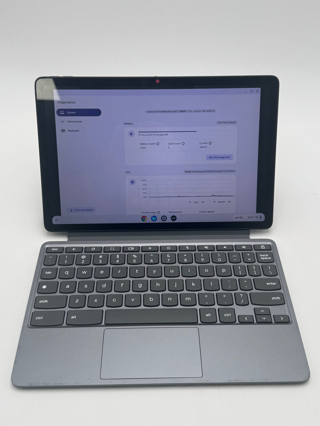 Lenovo Chromebook Duet 11 11888M 11" Chromebook Black 4GB RAM 128GB