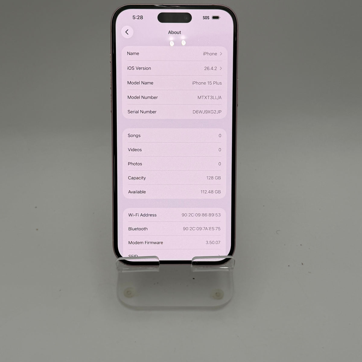 Tmobile Apple iPhone 15 Plus Pink Used A