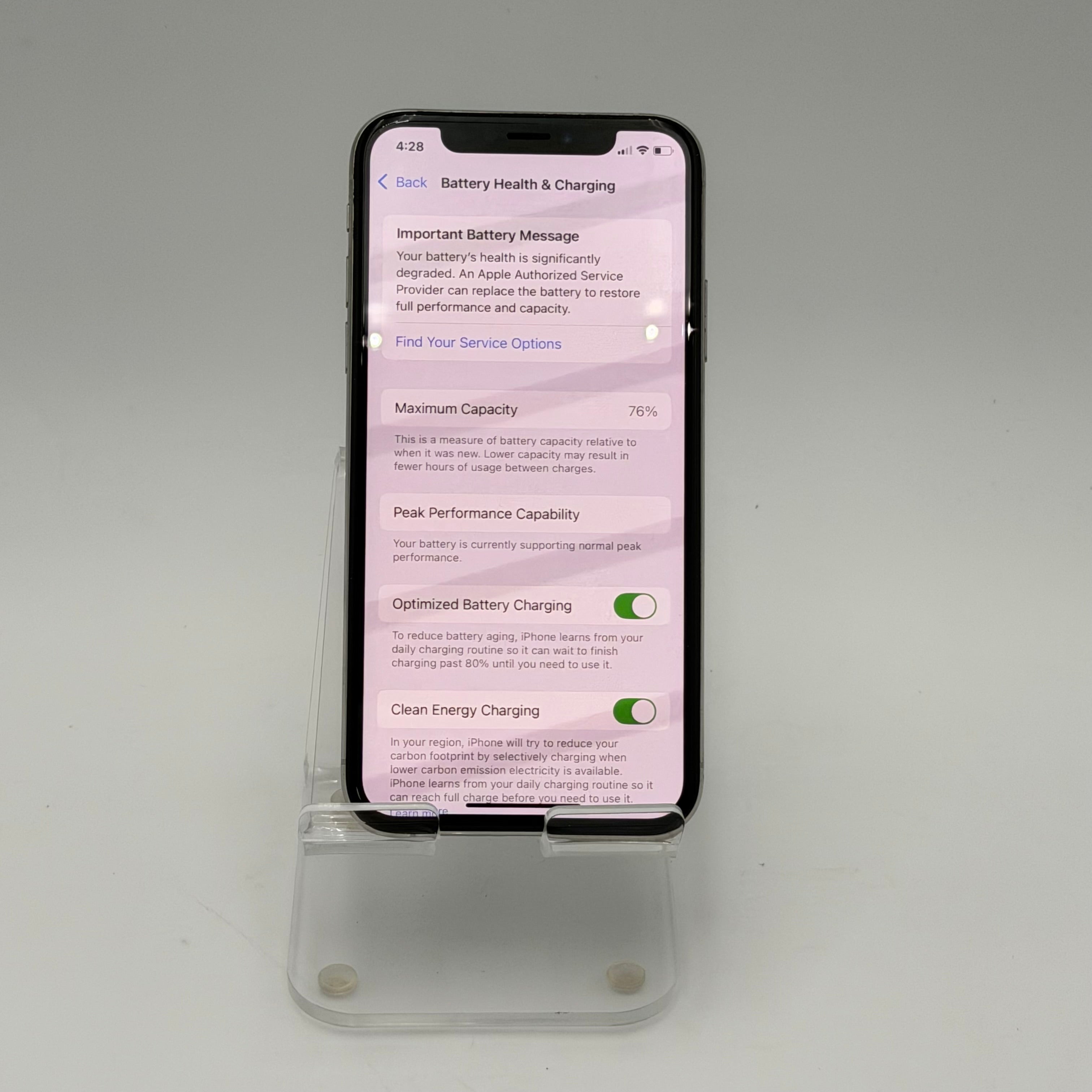 Apple iPhone XS 64GB White Unlocked - Broken