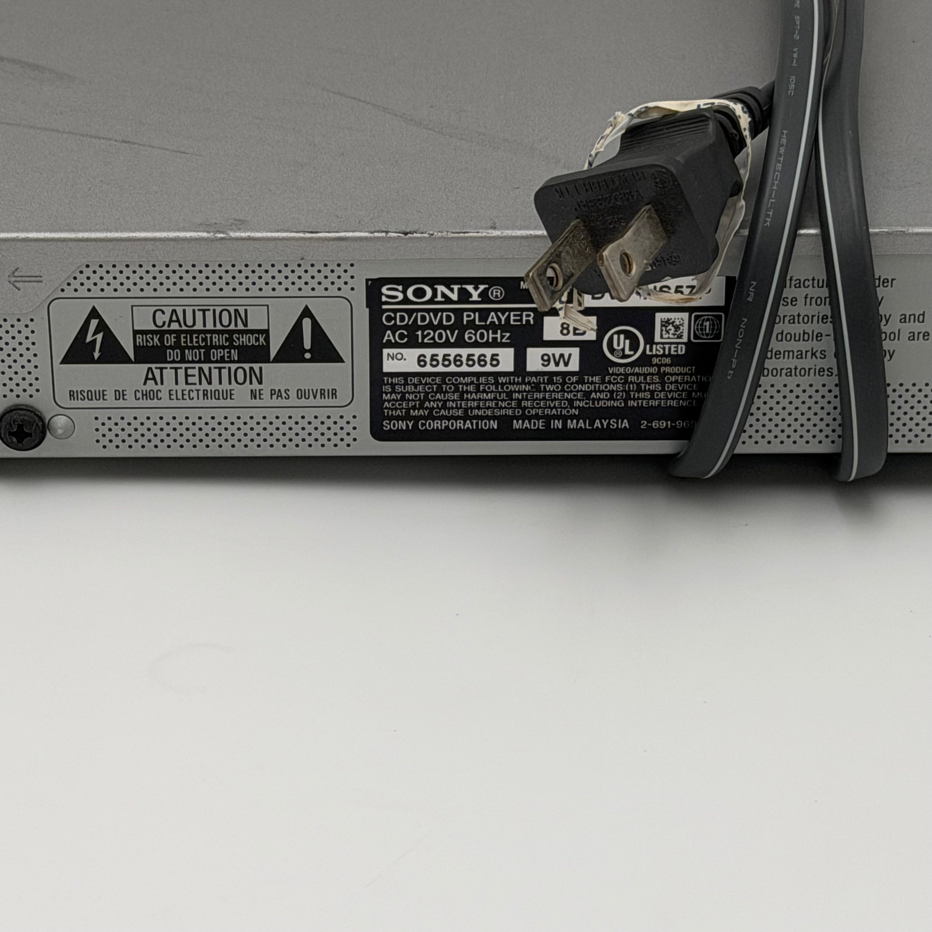 Sony NS57p DVD Player Silver Broken