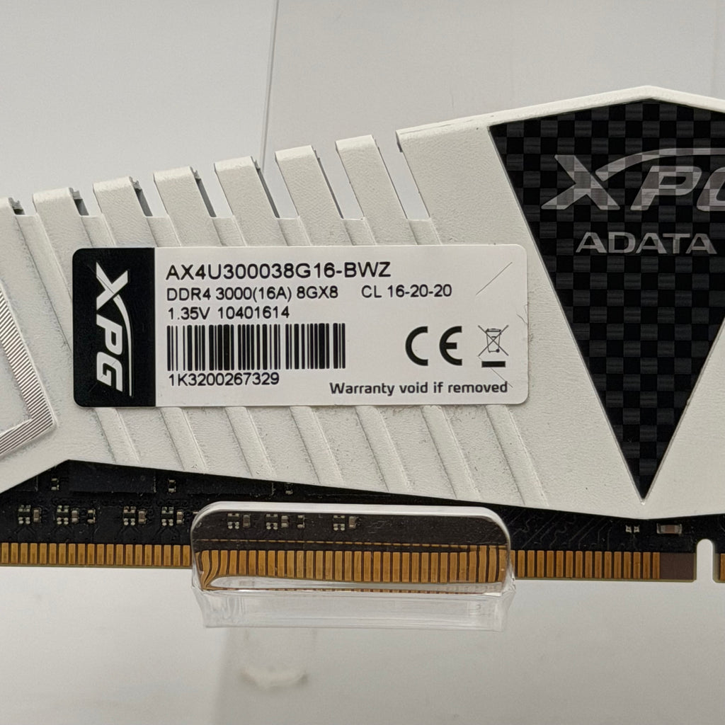 XPG ADATA 8GB DDR4 3000MHz RAM 1x8GB White AX4U300038G16-BWZ
