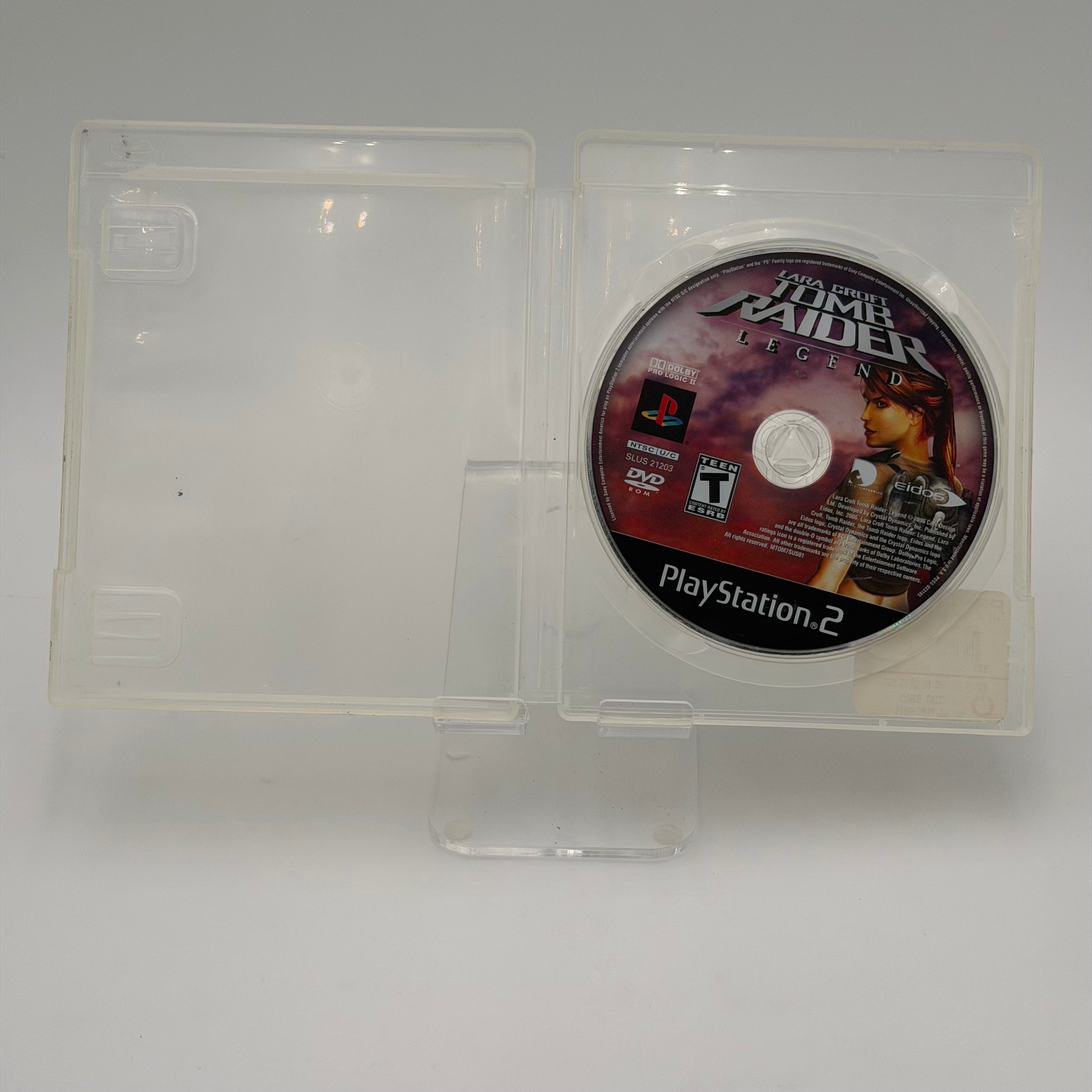 Lara Croft Tomb Raider Legend for Playstation 2 Black Video Game with Case Tested