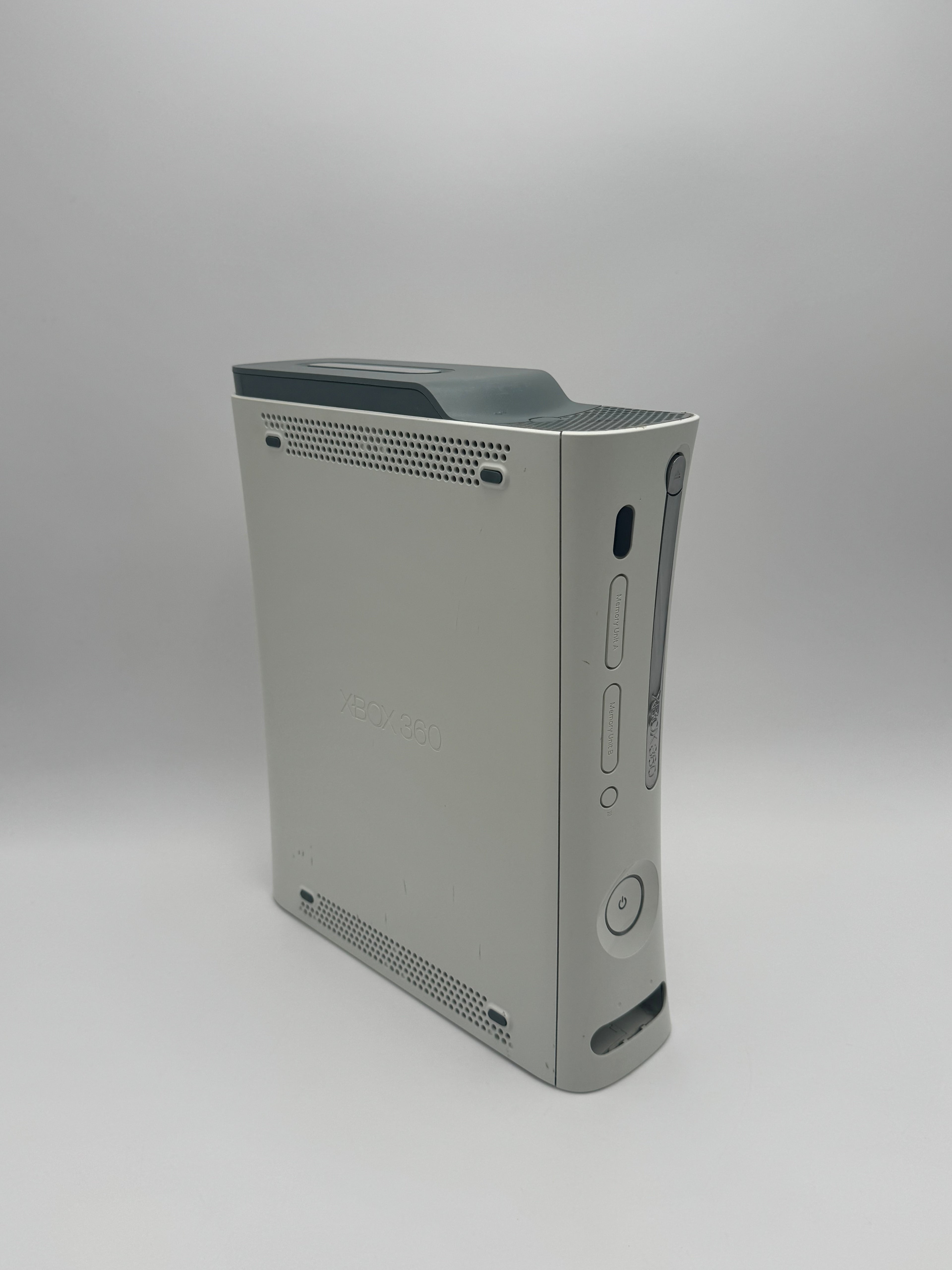 Untested Microsoft Xbox 360 (2005) White Video Game System - 128GB Console Only