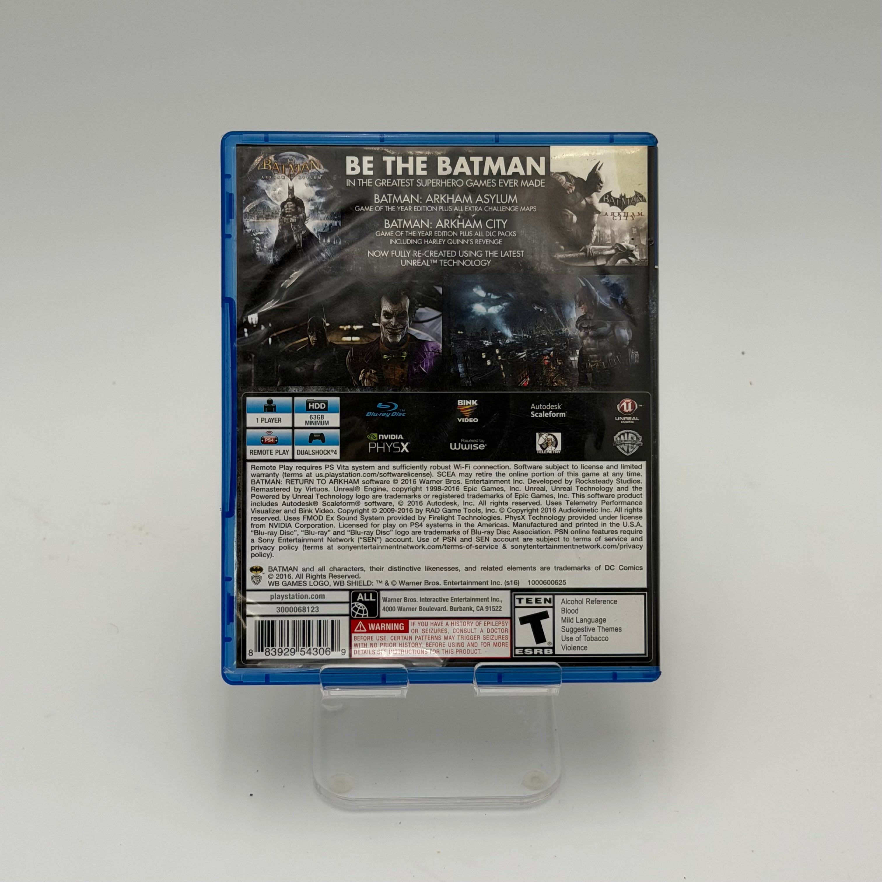 Batman: Return to Arkham (Sony PlayStation 4, 2016) - Complete