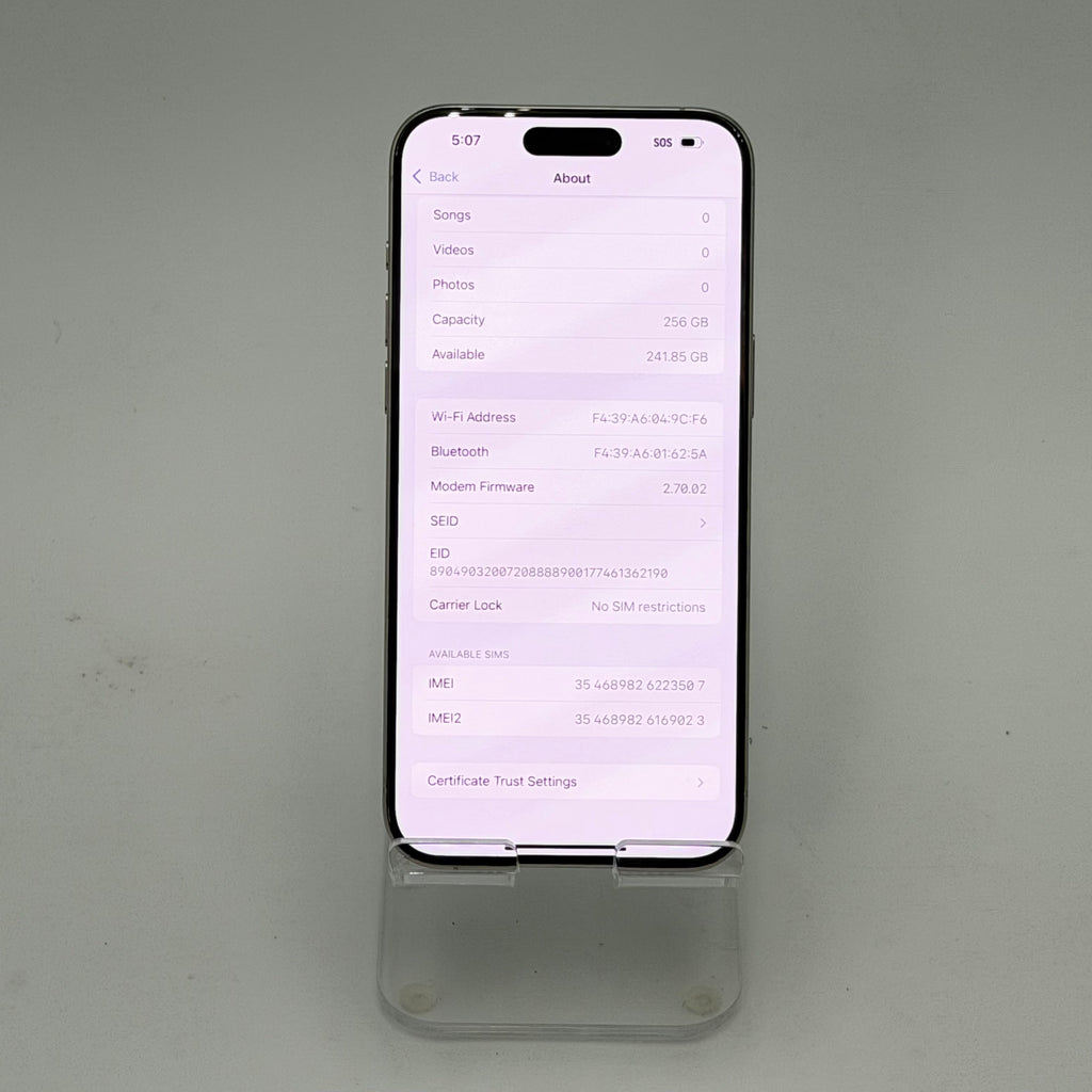 Apple iPhone 15 Pro Max 256GB Gold Unlocked