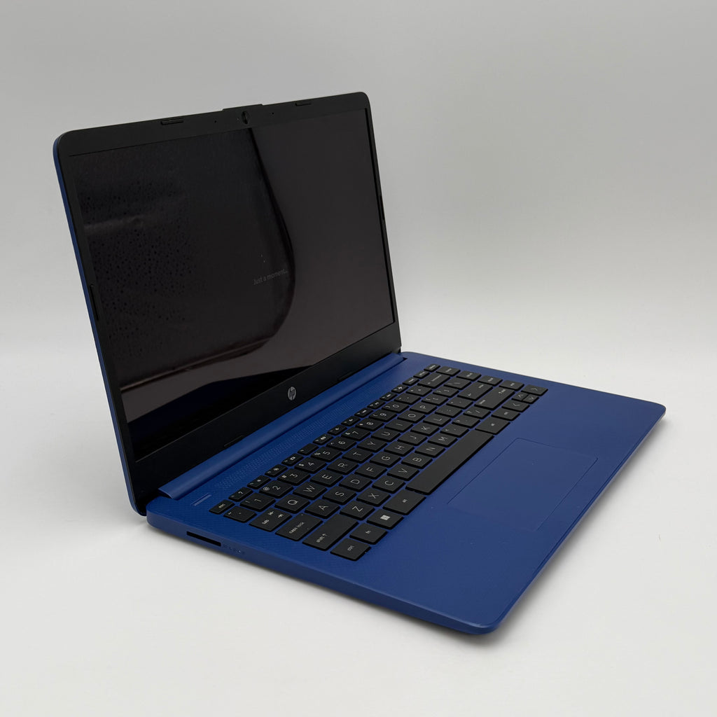 HP 14-fq0037nr 14-inch Laptop AMD A6 4GB RAM 64GB Blue Charger Included