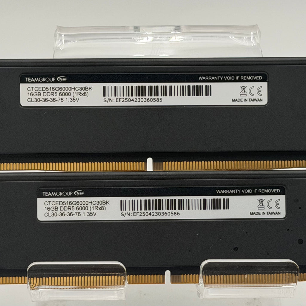t create Expert DDR5 6000MHz 16GBx2 Black RAM Used - A