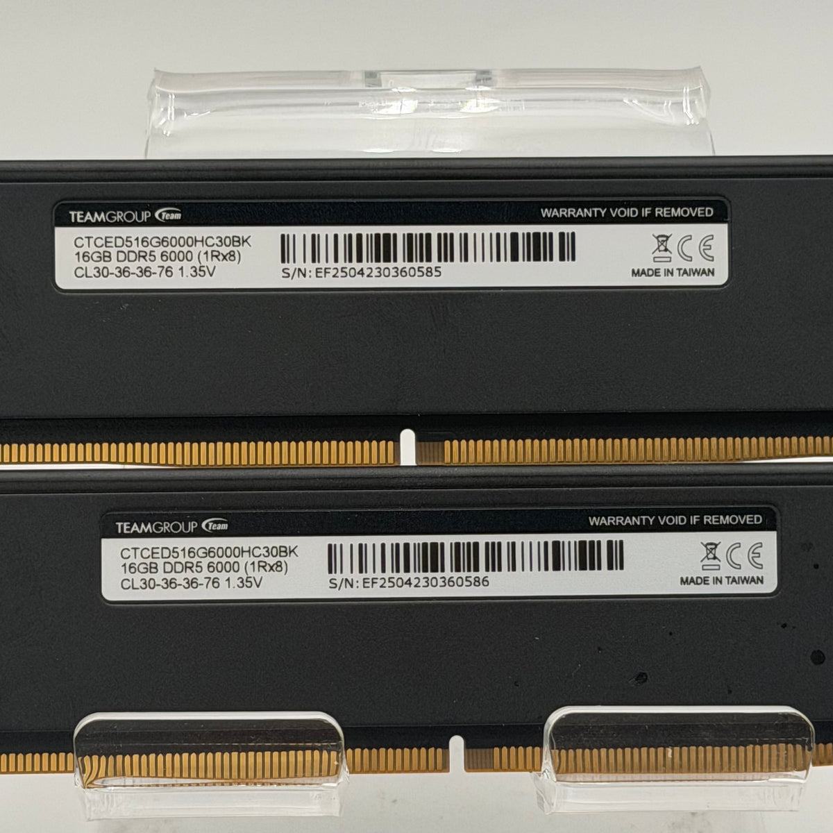 t create Expert DDR5 6000MHz 16GBx2 Black RAM Used - A