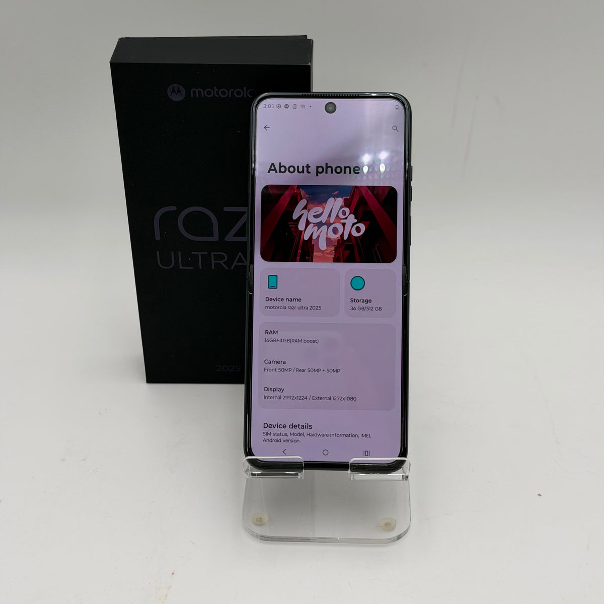 Motorola Razr Ultra 2025 Black Used - A