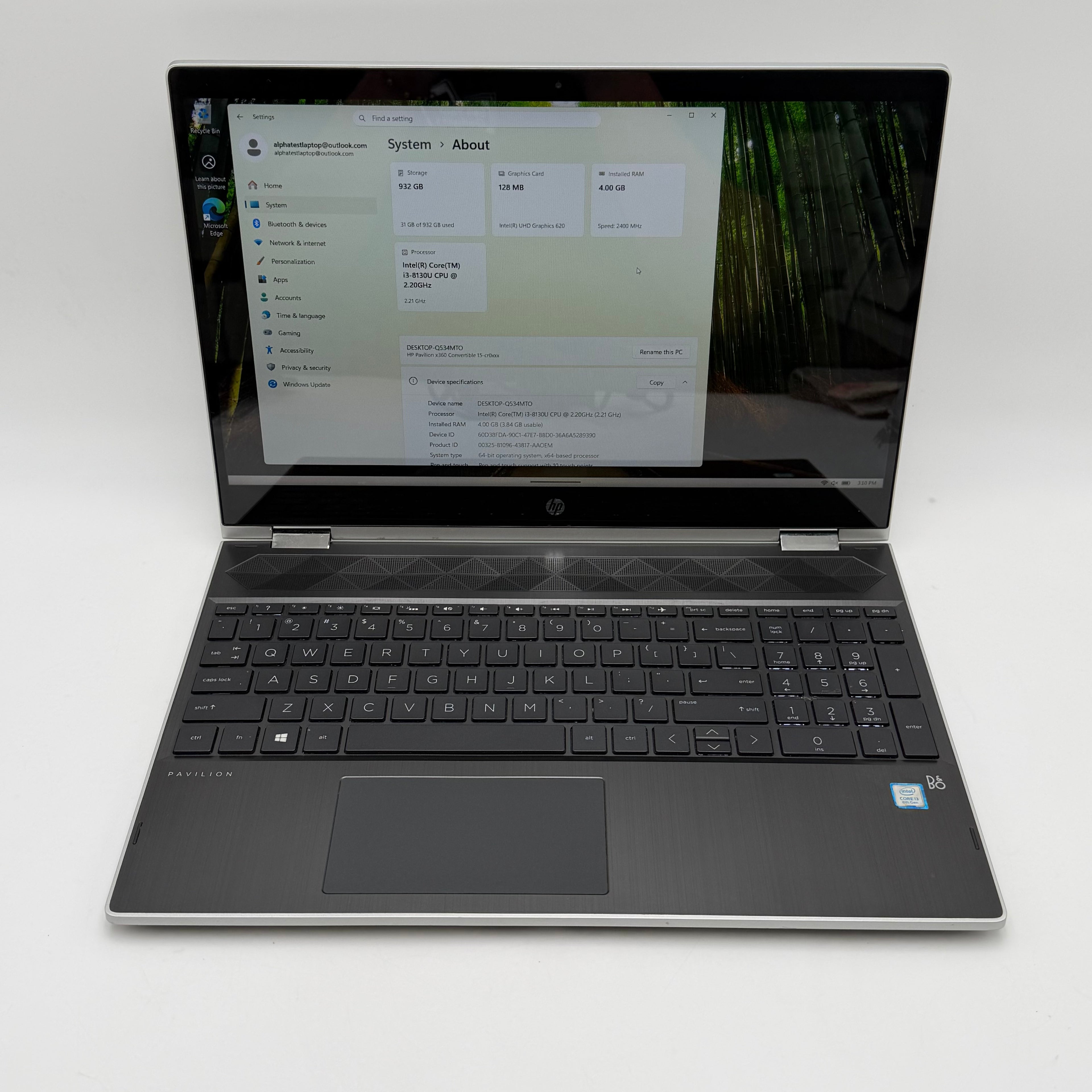 NY09-59185 HP Pavilion x360 15-cr0037wm Laptop