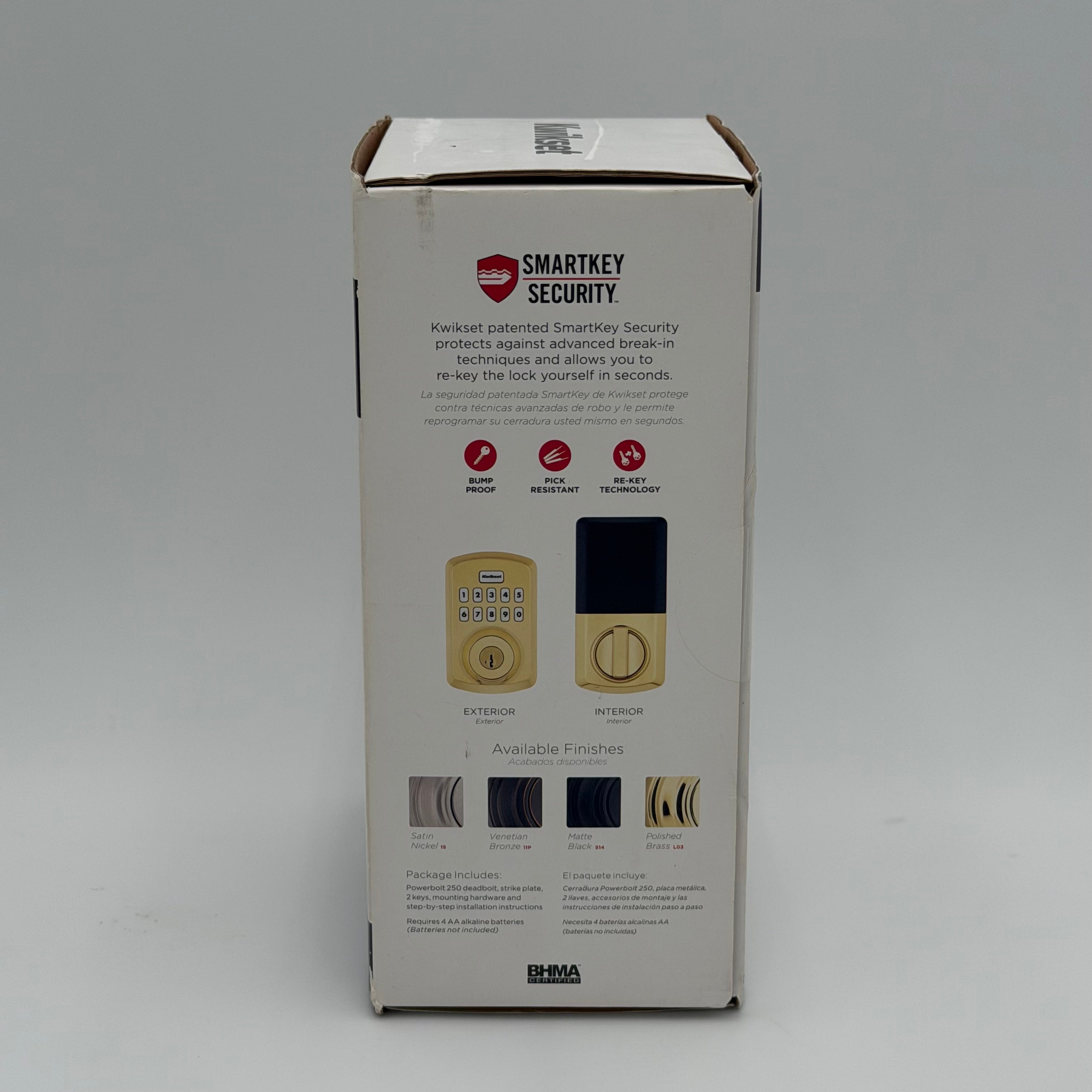 Kiwikset Powerbolt 250 Smart Lock - Gold - New In Box