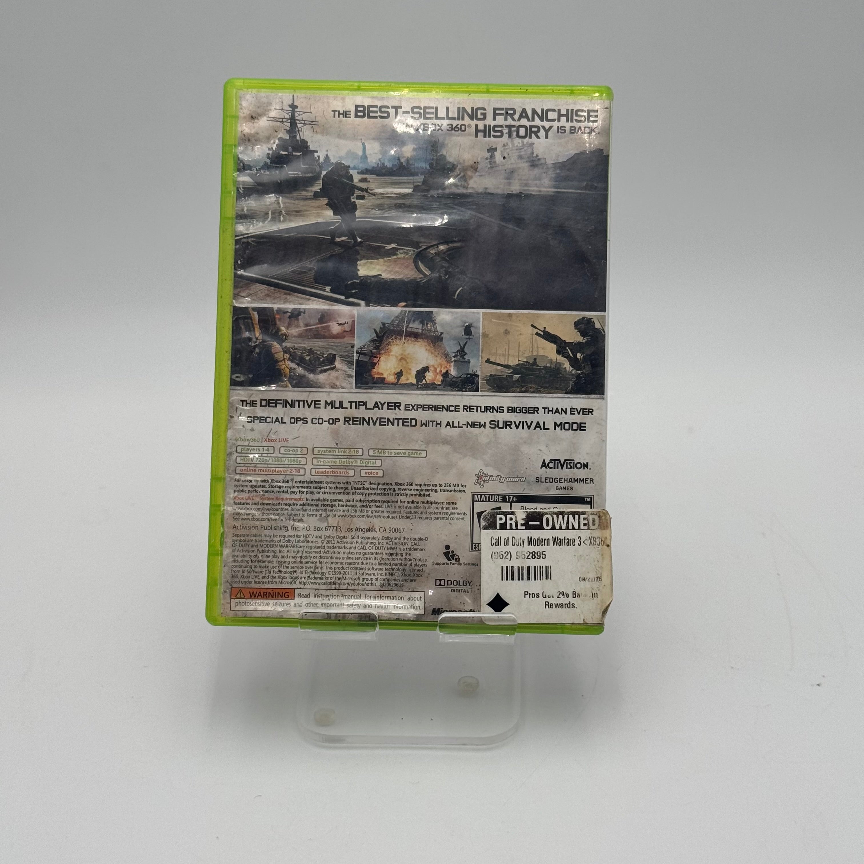 Microsoft Xbox 360 Call of Duty: Modern Warfare 3