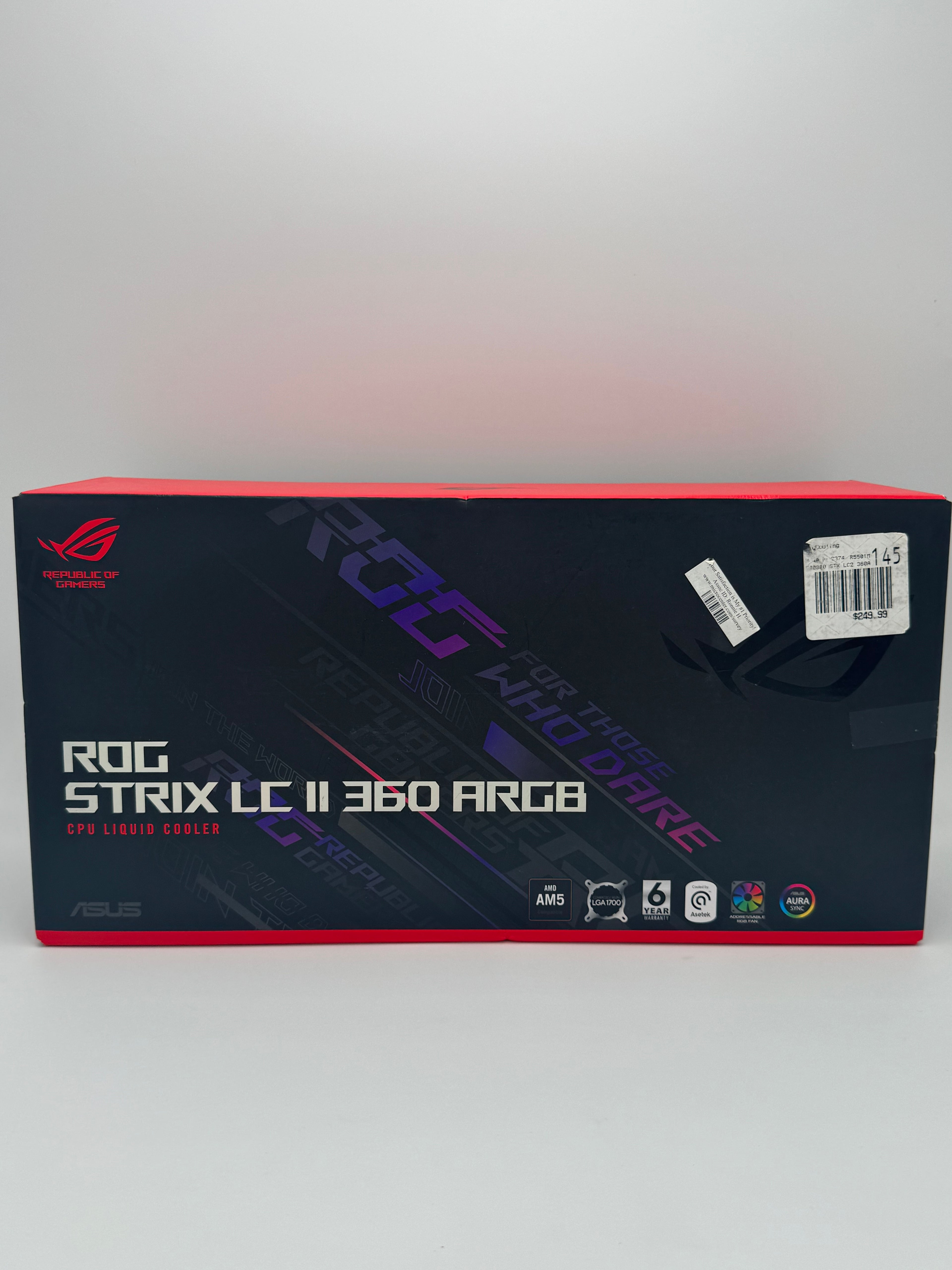 ROG STRIX LC II 360 ARGB CPU Liquid Cooler Black
