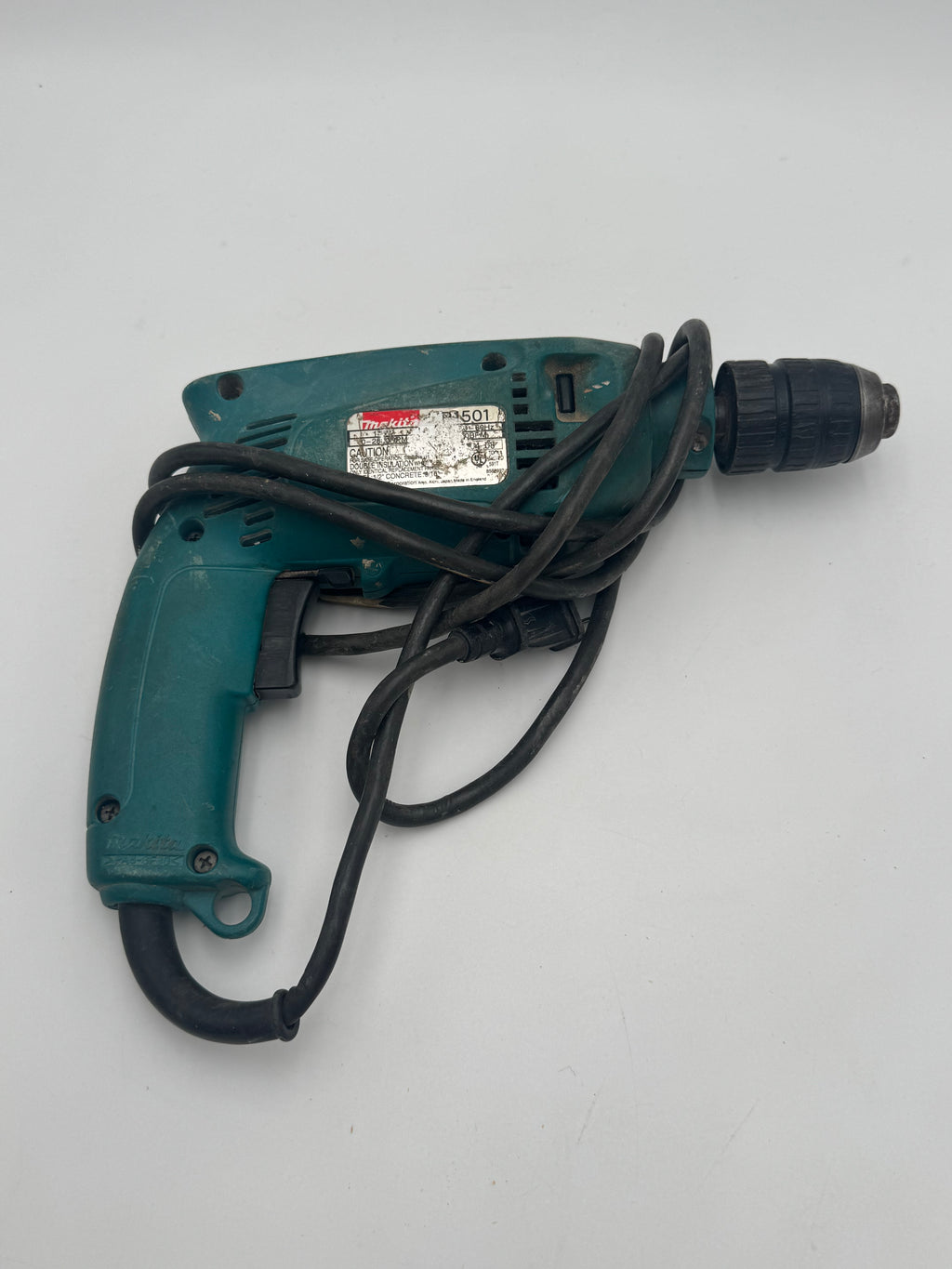 Makita HP1501 1/2" Electric Reversing Hammer Drill w/ Side Handle
