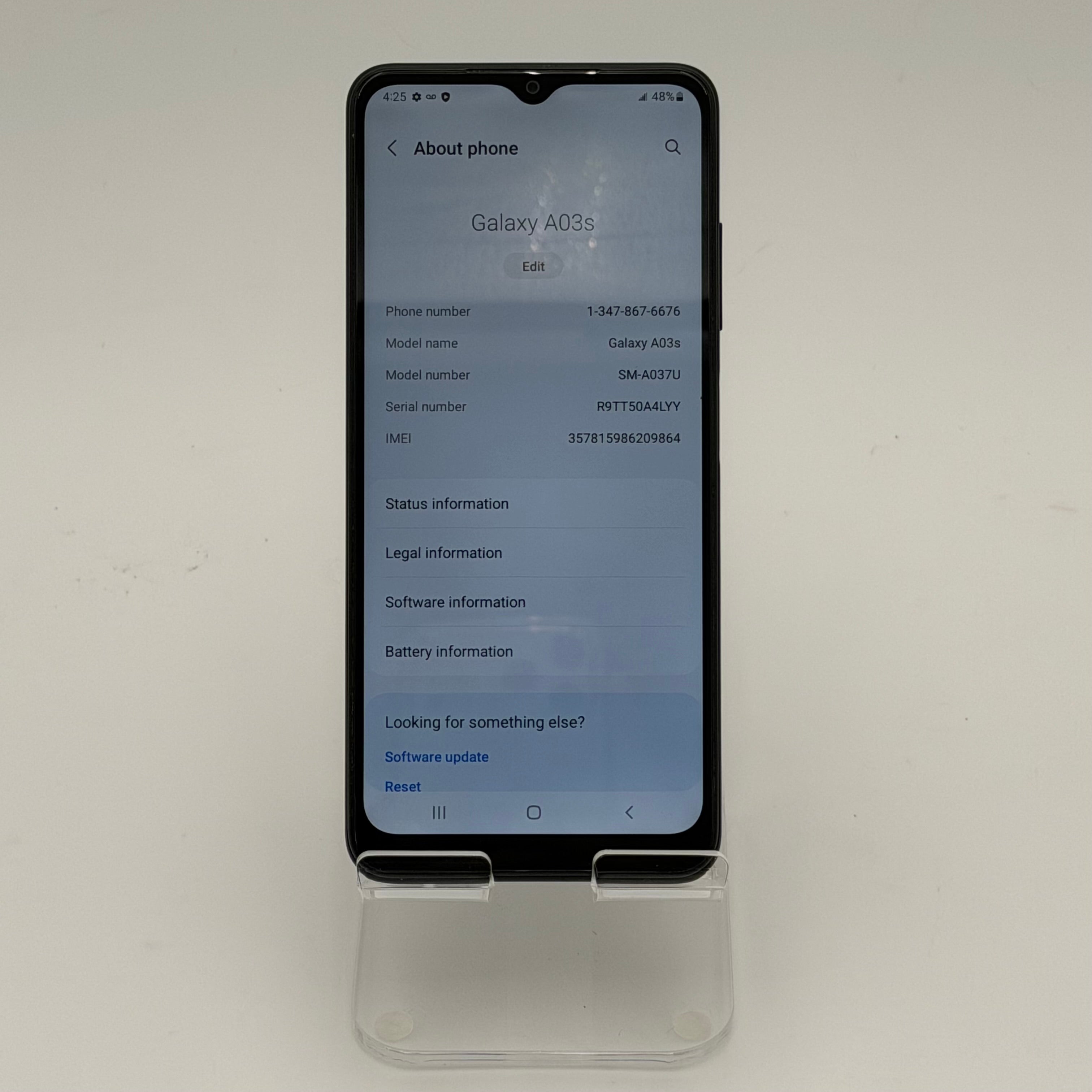 Samsung Galaxy A03s 32GB Black Unlocked Smartphone