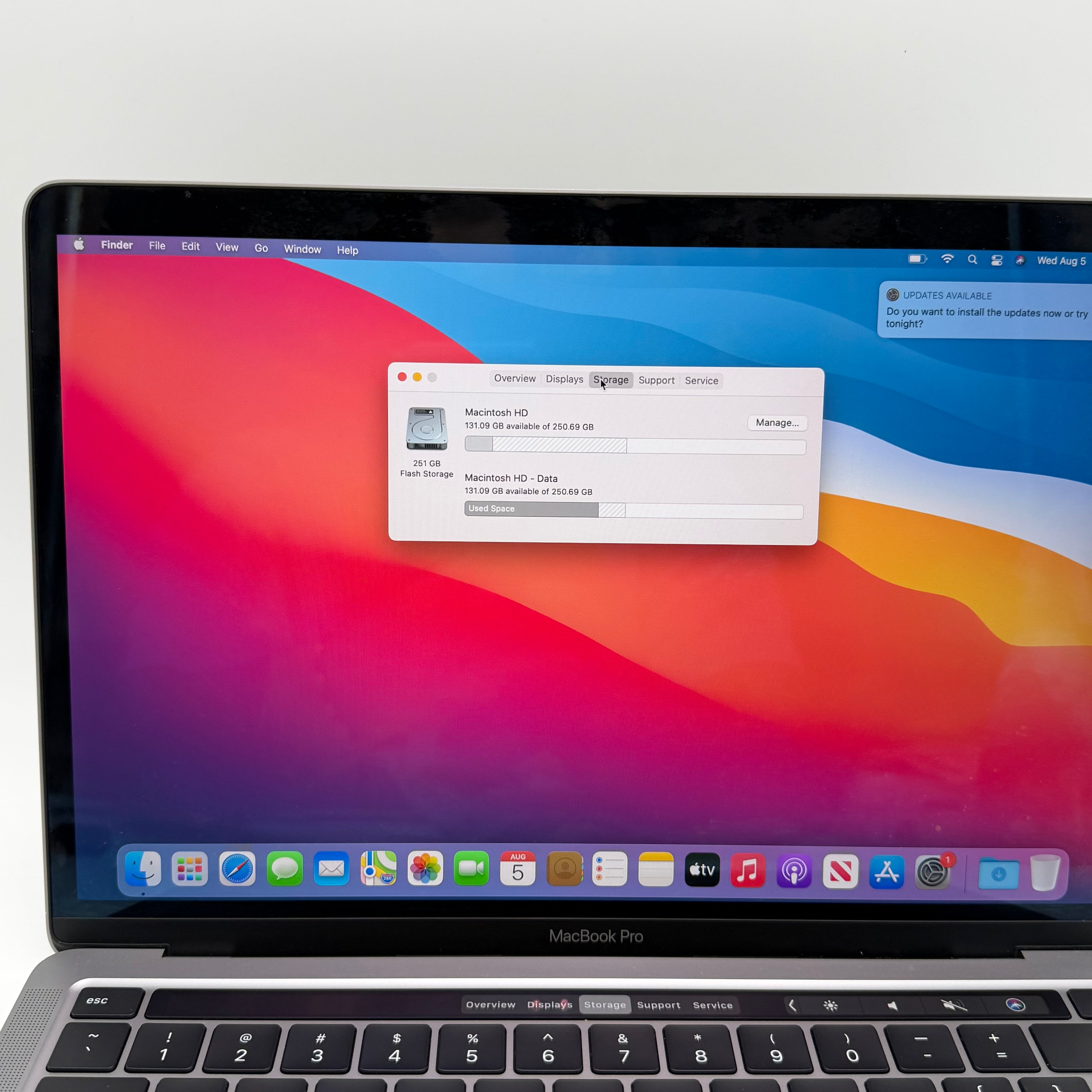Apple MacBook Pro 13" Core i5 8GB 256GB A2289 2020 Laptop