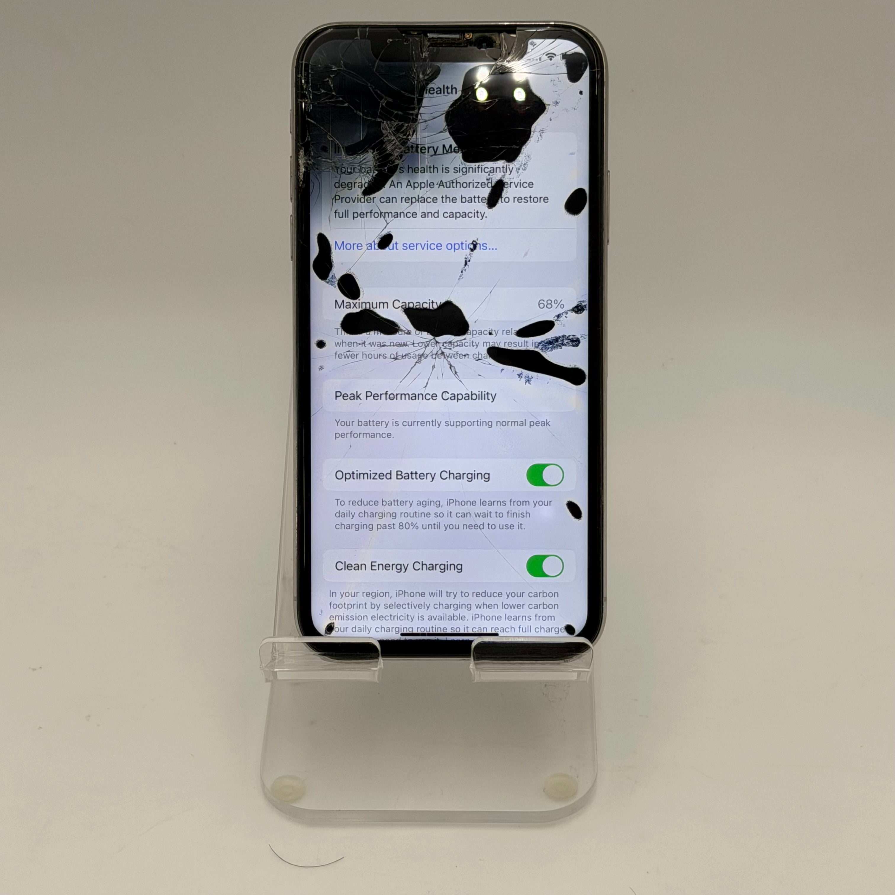 Apple iPhone X 64GB Black - Broken