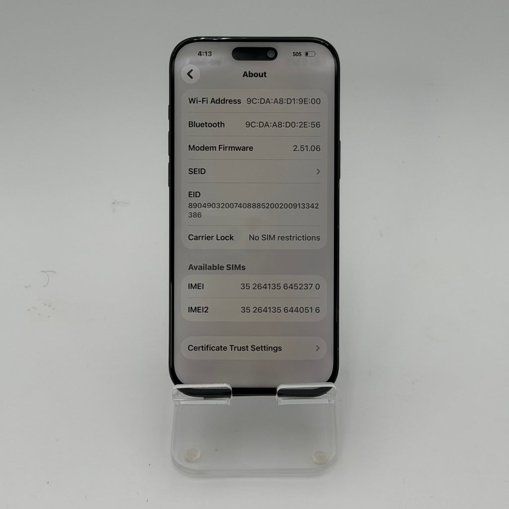 Apple iPhone 16 Pro Max - 256 GB - Black Titanium (Unlocked)
