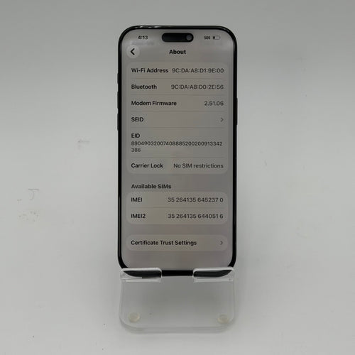 Apple iPhone 16 Pro Max - 256 GB - Black Titanium (Unlocked)