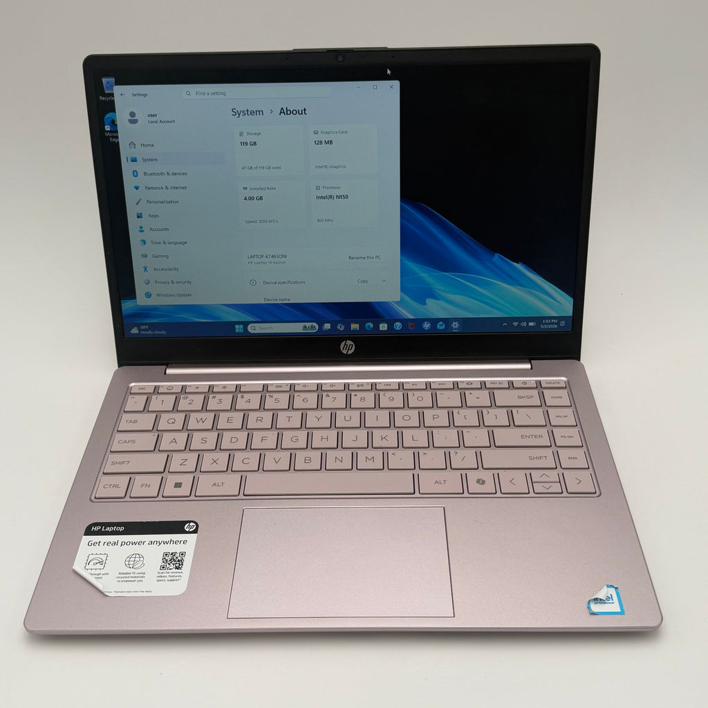 HP 14-ep2011wm 14-inch Core i5 4GB RAM 128GB Laptop Pink