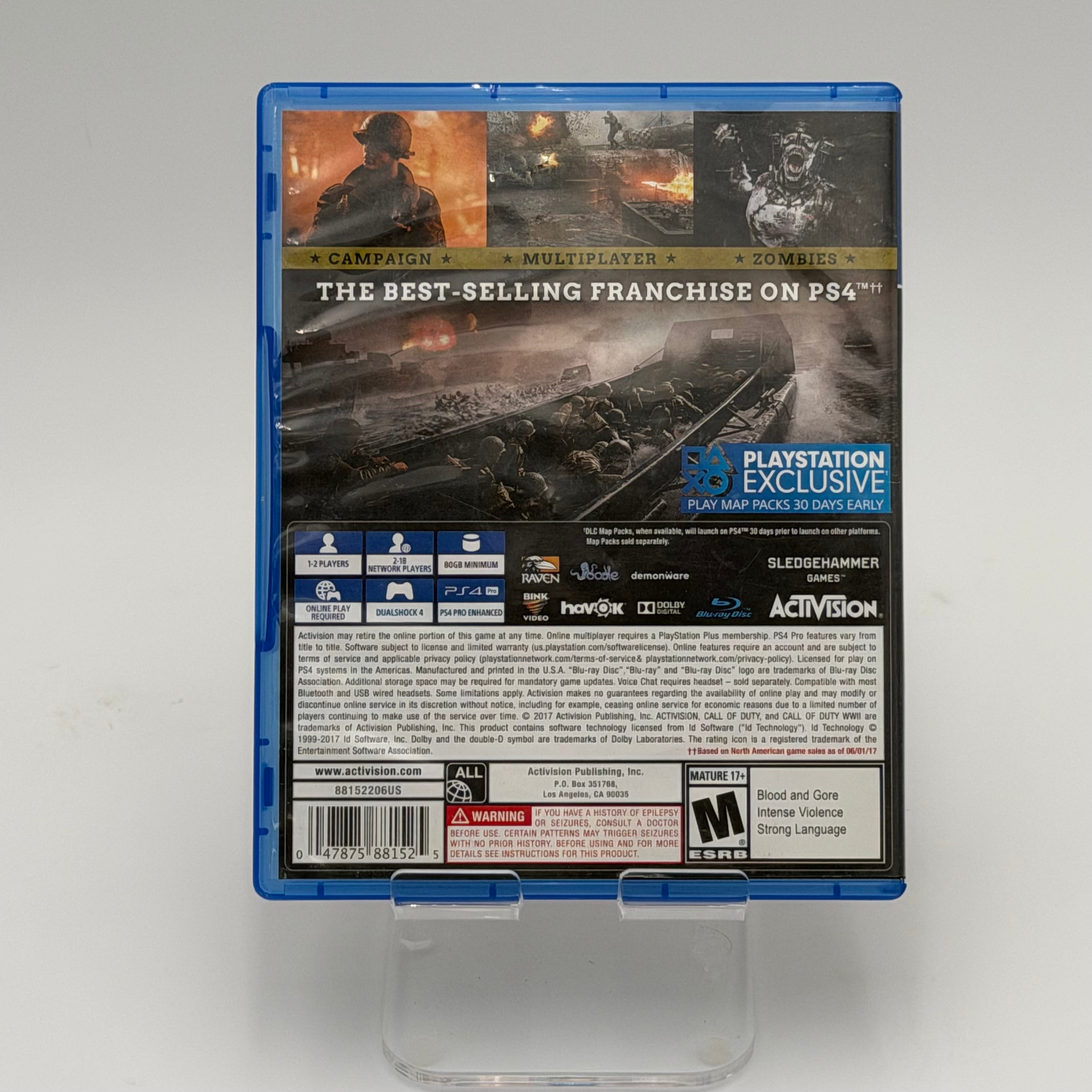 Sony PlayStation 4 Call of Duty WWII Used Video Game