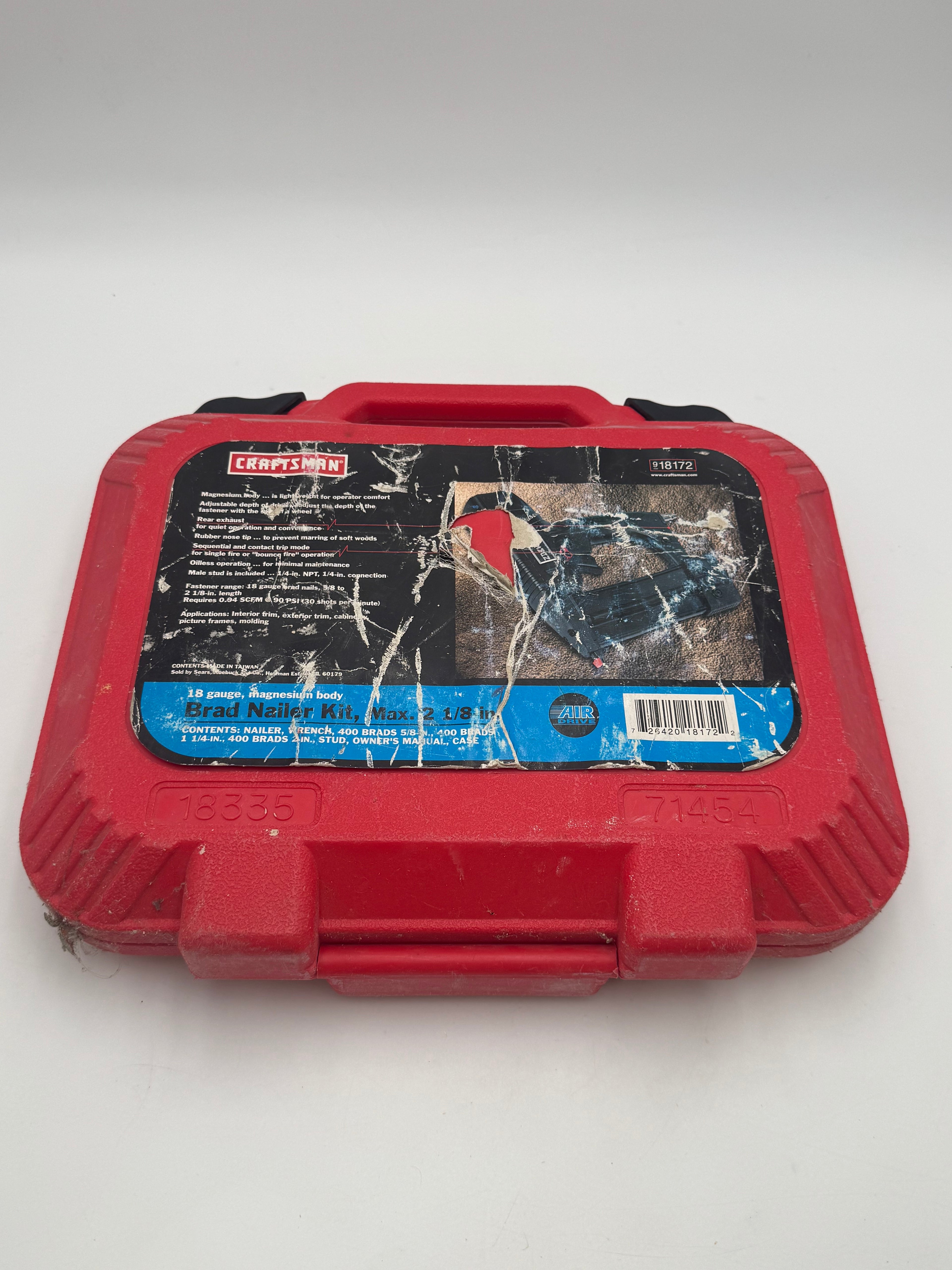 Craftsman Brad Nailer Oilles Power Tool - Black