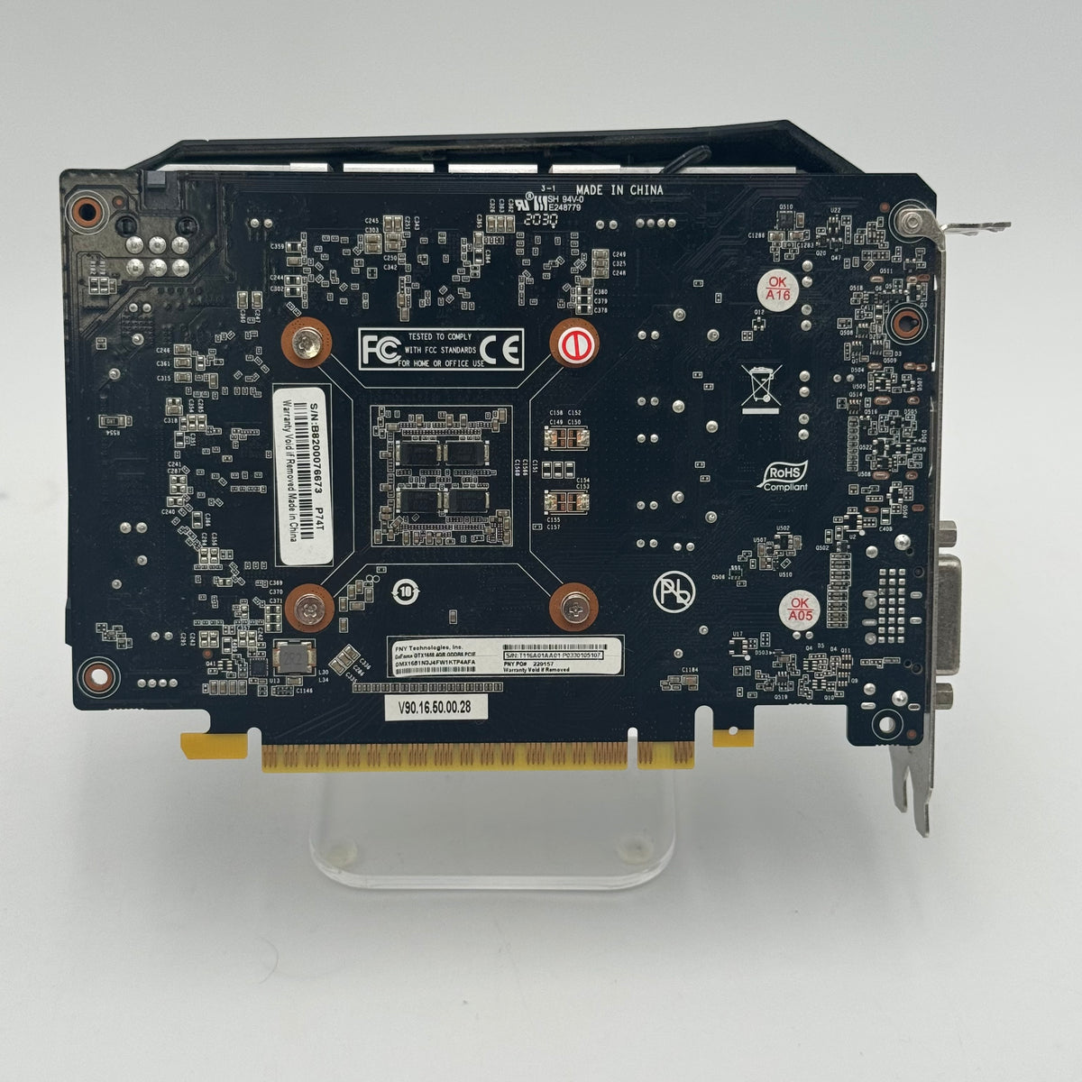 PNY GeForce GTX 1650 Graphics Card - Used A