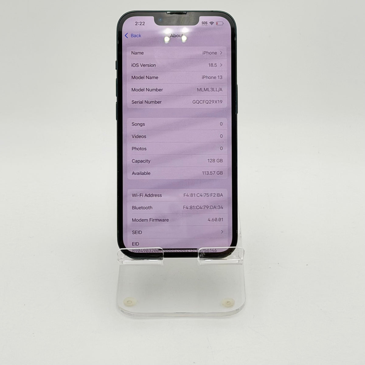 Apple iPhone 13 Black Used - A