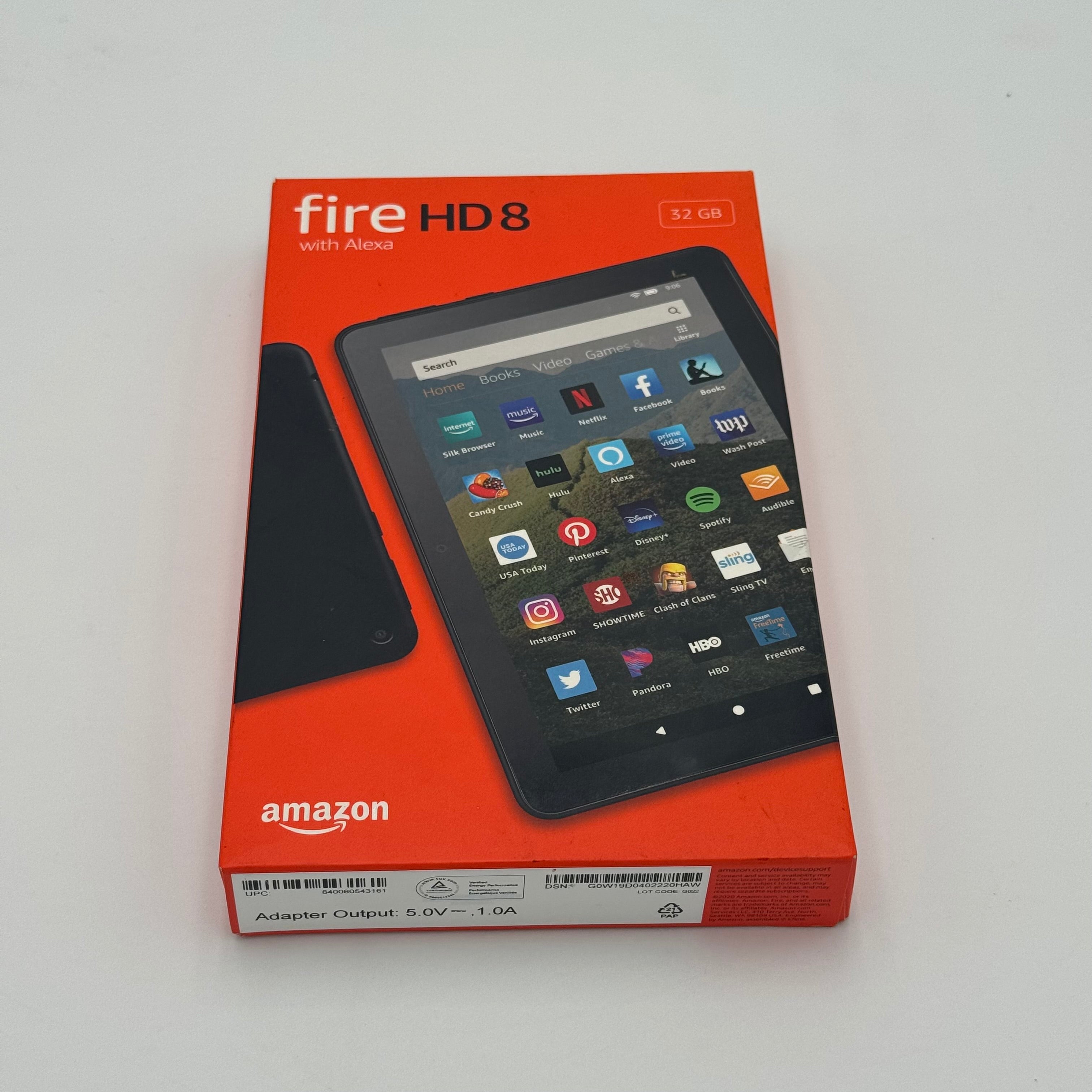 Amazon Fire HD 8 10th Gen | Model K72LL4 (2020) | 32GB | 8in | Tested/Working - New Open Box