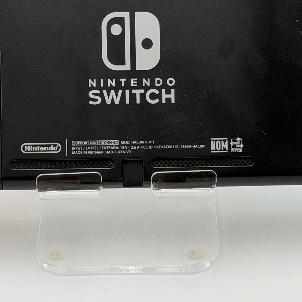 Nintendo Switch (HAC-001-01) 2019 Black Video Game System Used B