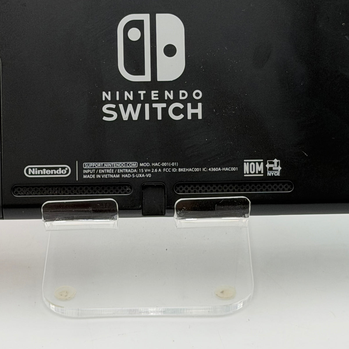 Nintendo Switch (HAC-001-01) 2019 Black Video Game System Used B