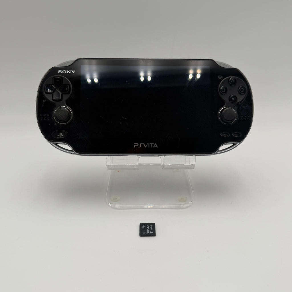 Sony PlayStation Vita PCH-1001 Black Video Game System Used - A