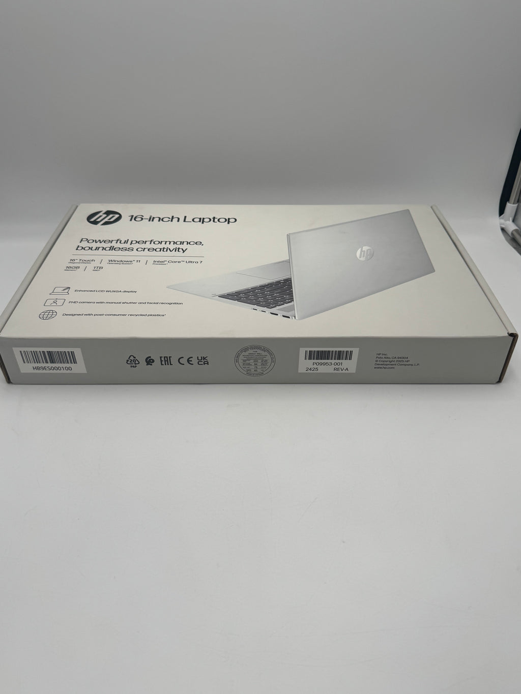 HP OmniBook 5 16-inch Laptop - Intel Core Ultra 7 165H, 16GB RAM, 1TB SSD, Black