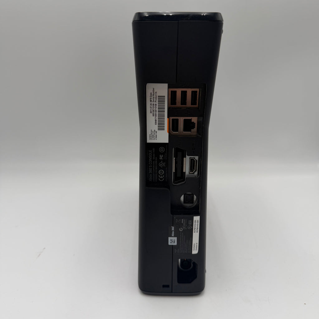 Microsoft Xbox 360 S (1439) 2010 Console Black Used - B