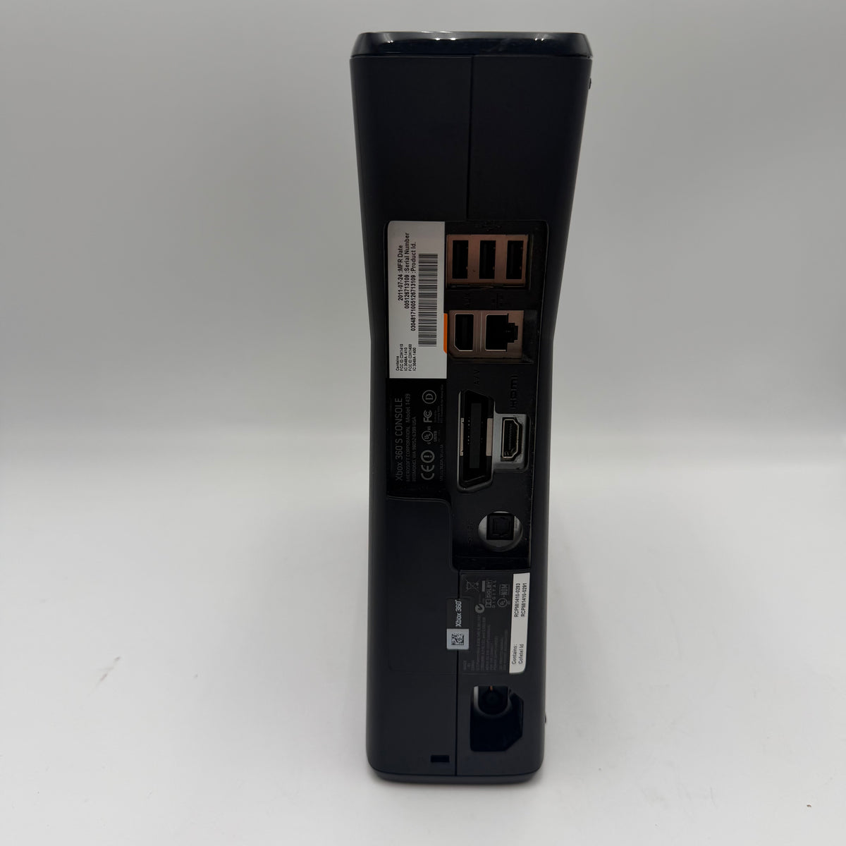 Microsoft Xbox 360 S (1439) 2010 Console Black Used - B