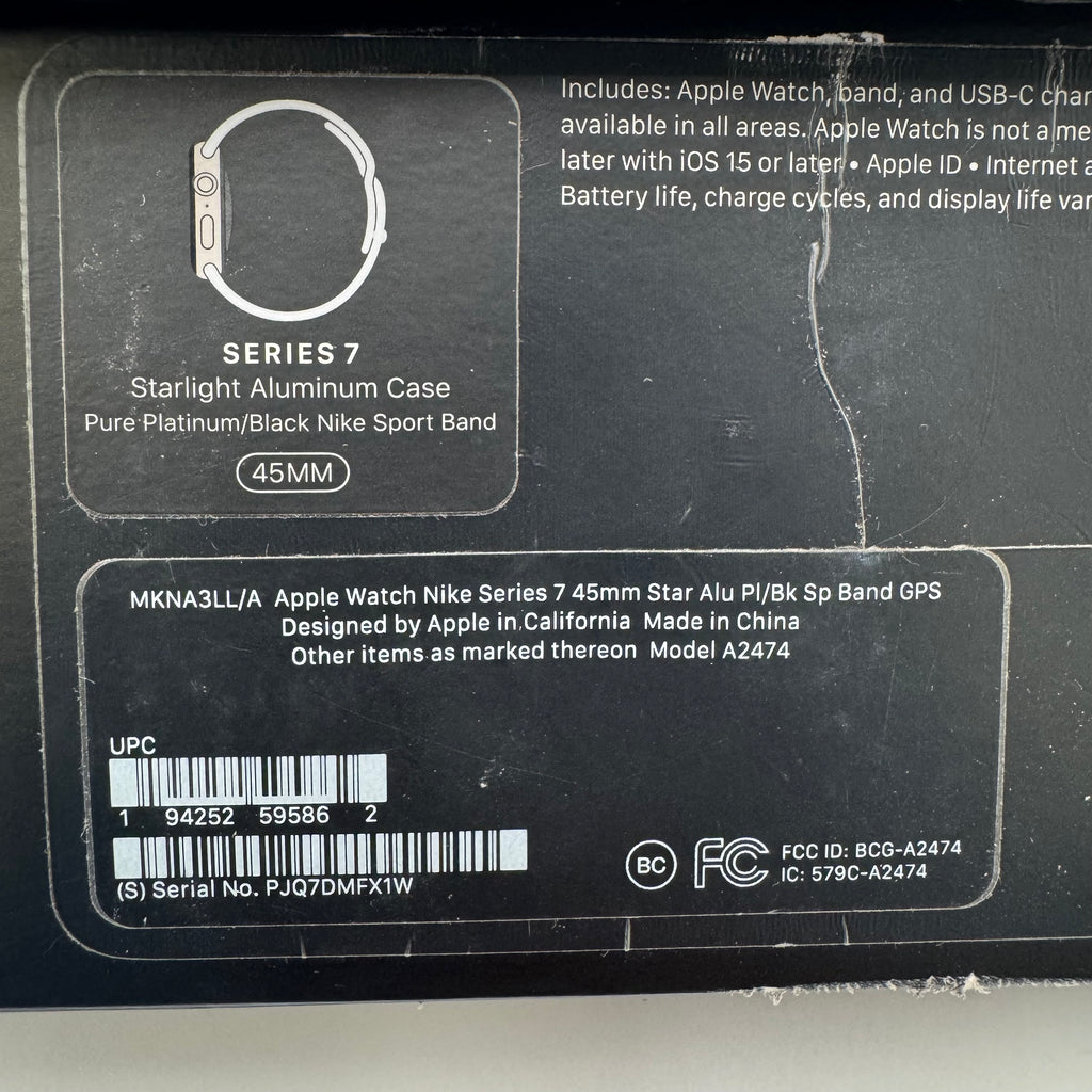 Apple Watch Series 7 Nike+ GPS A2474 45mm Used - A