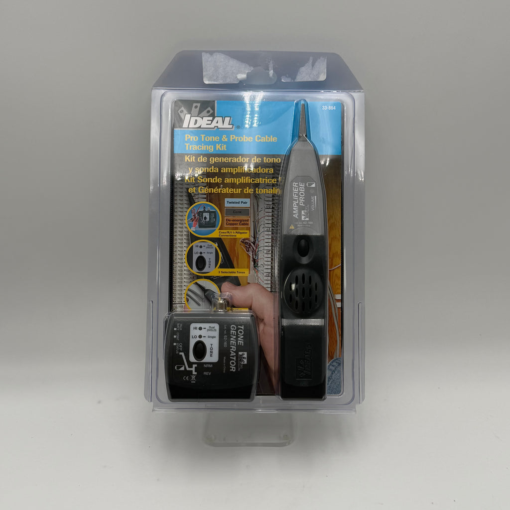 Ideal Pro Tone & Probing Cable Tracing Kit Black New In Box