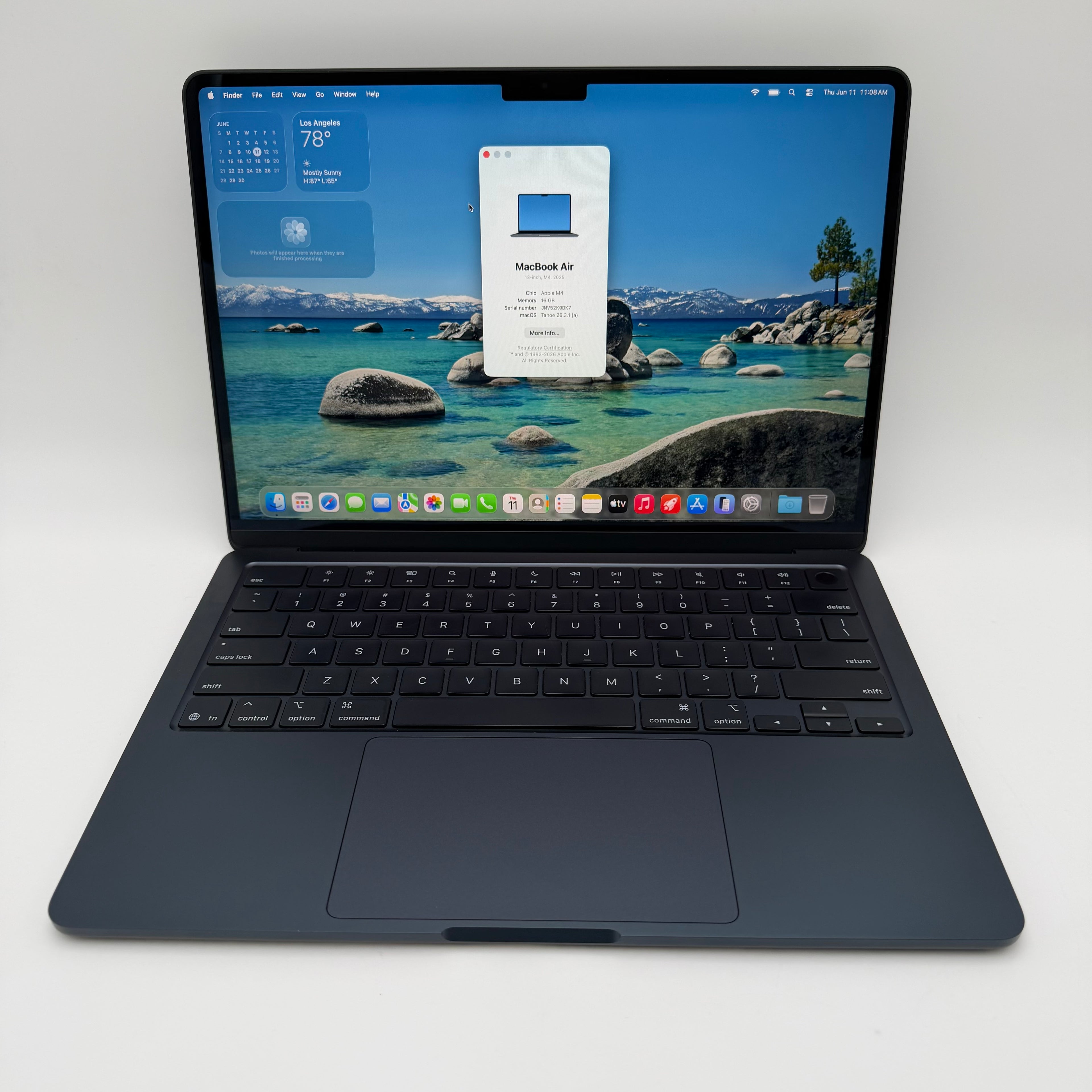 Apple MacBook Air 13" M4 A3240 2025 Blue 16GB RAM 512GB SSD