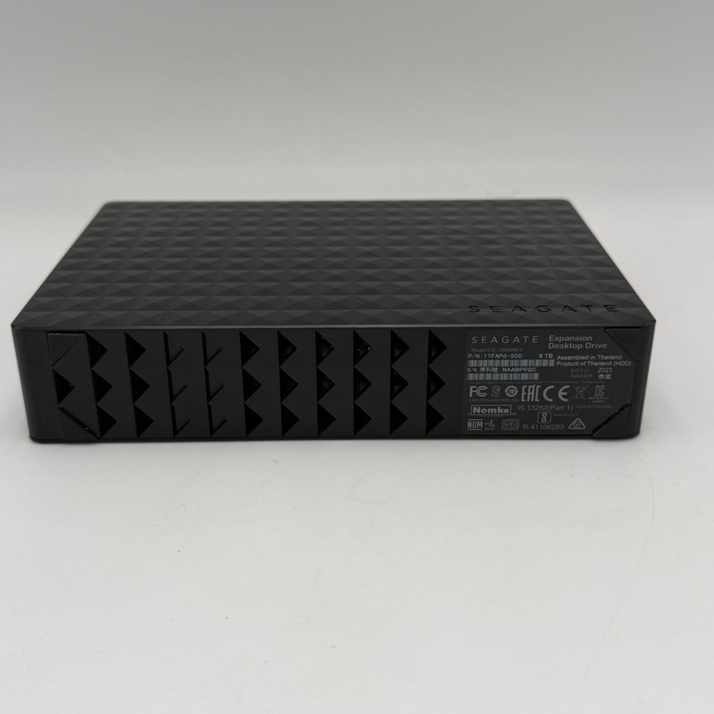 Seagate External Expansion Desktop Drive 8TB Micro USB-B to USB-A HDD SRD0NF2