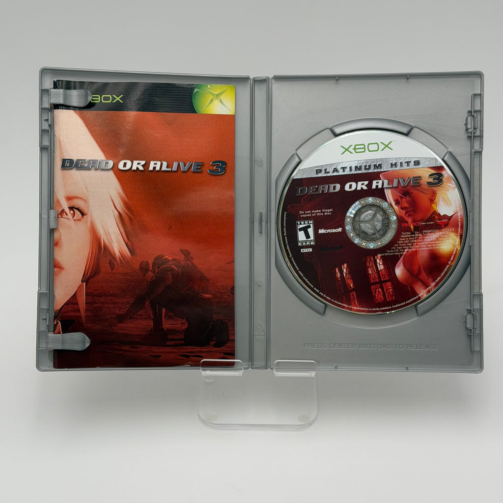 Dead or Alive 3 Microsoft Xbox - Complete W/manual Tested-works