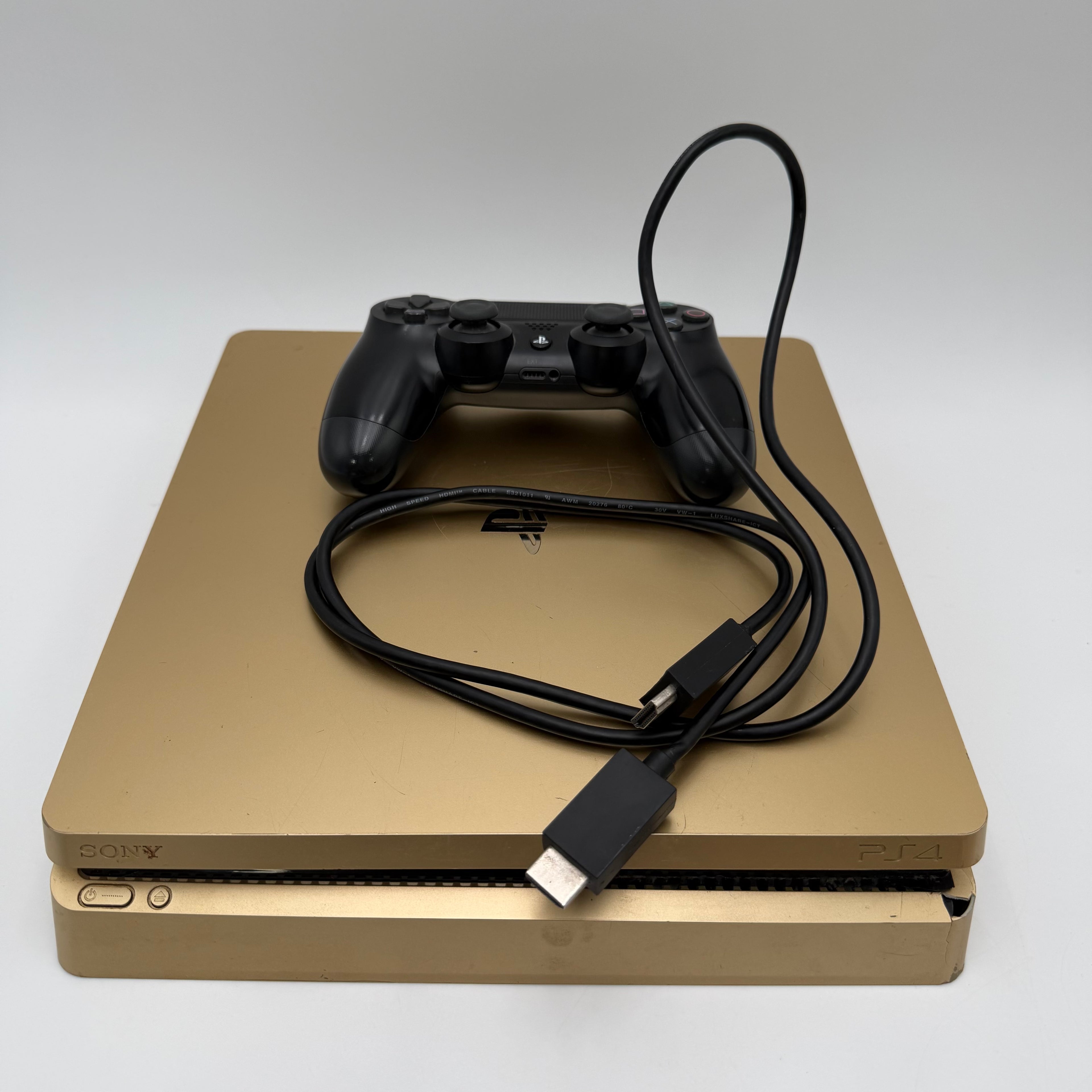 Sony PlayStation 4 PS4 CUH-2015B 1TB Limited Edition Gold Console - READ
