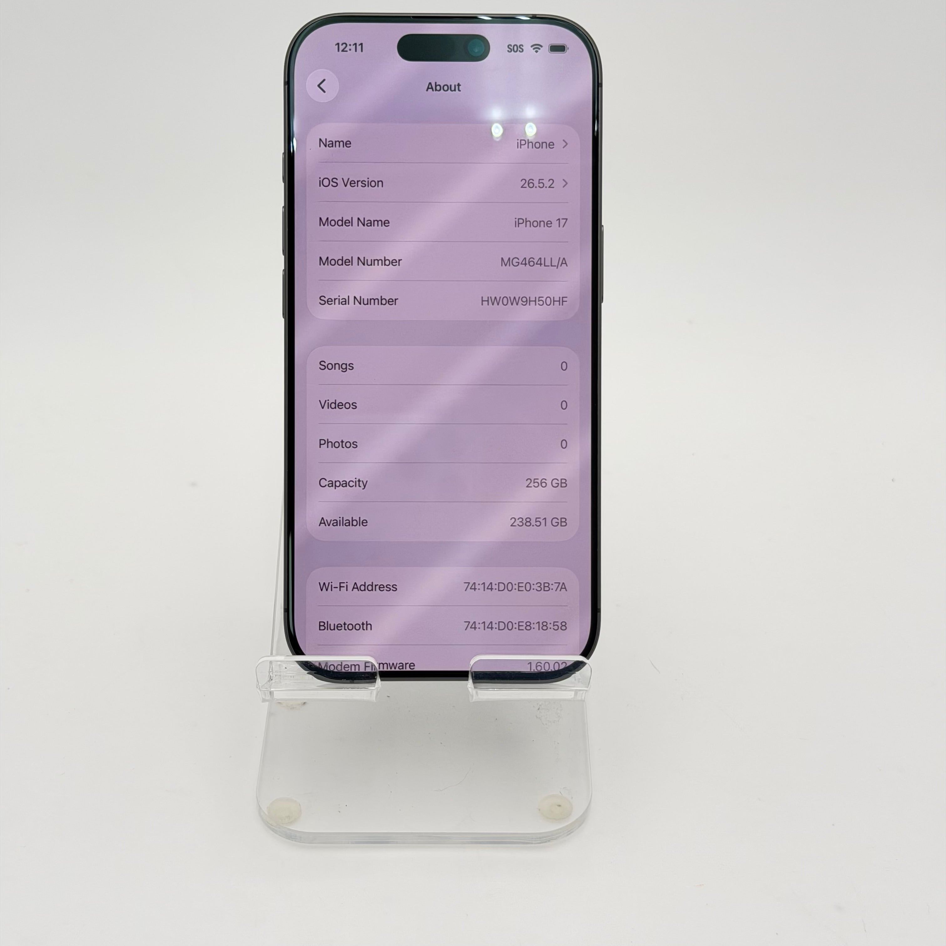 T-Mobile Apple iPhone 17 Black 100% BH