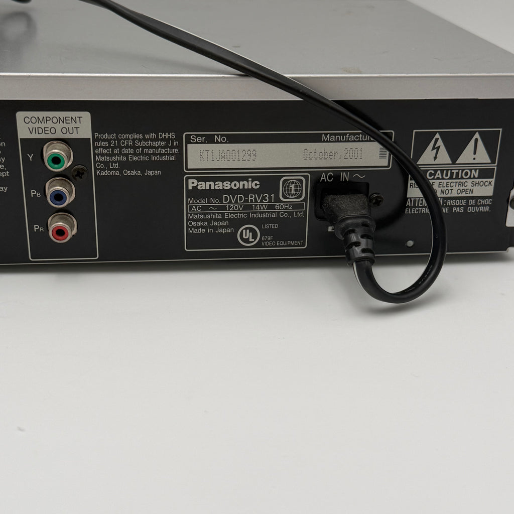 Panasonic DVD-RV31 DVD Player - Broken Silver